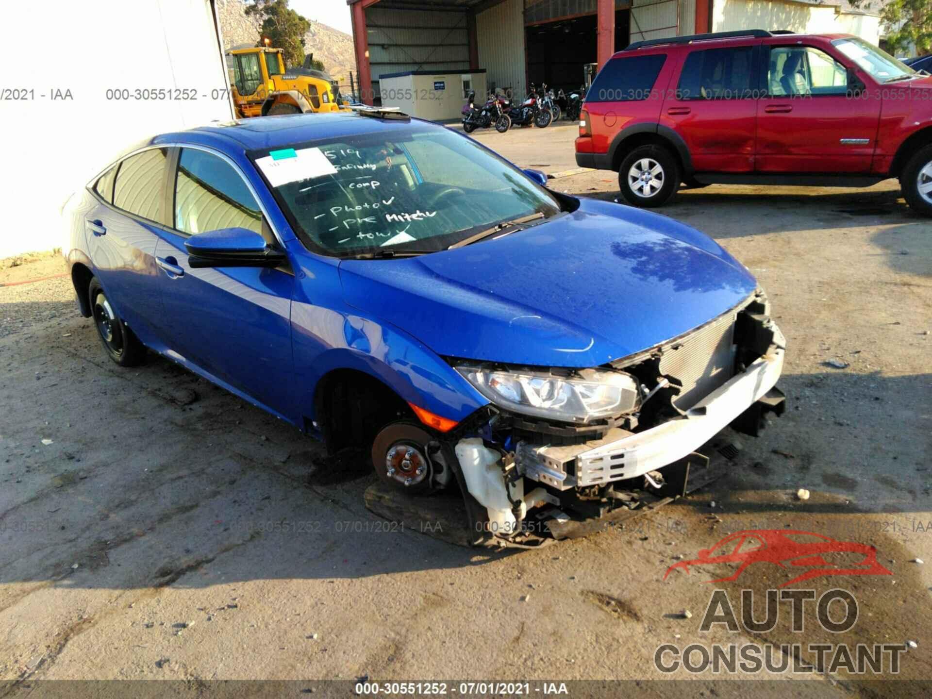 HONDA CIVIC SEDAN 2018 - 2HGFC2F7XJH554081