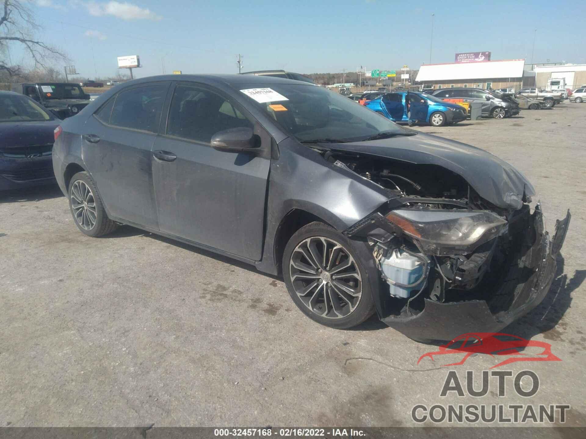 TOYOTA COROLLA 2016 - 2T1BURHE6GC663543