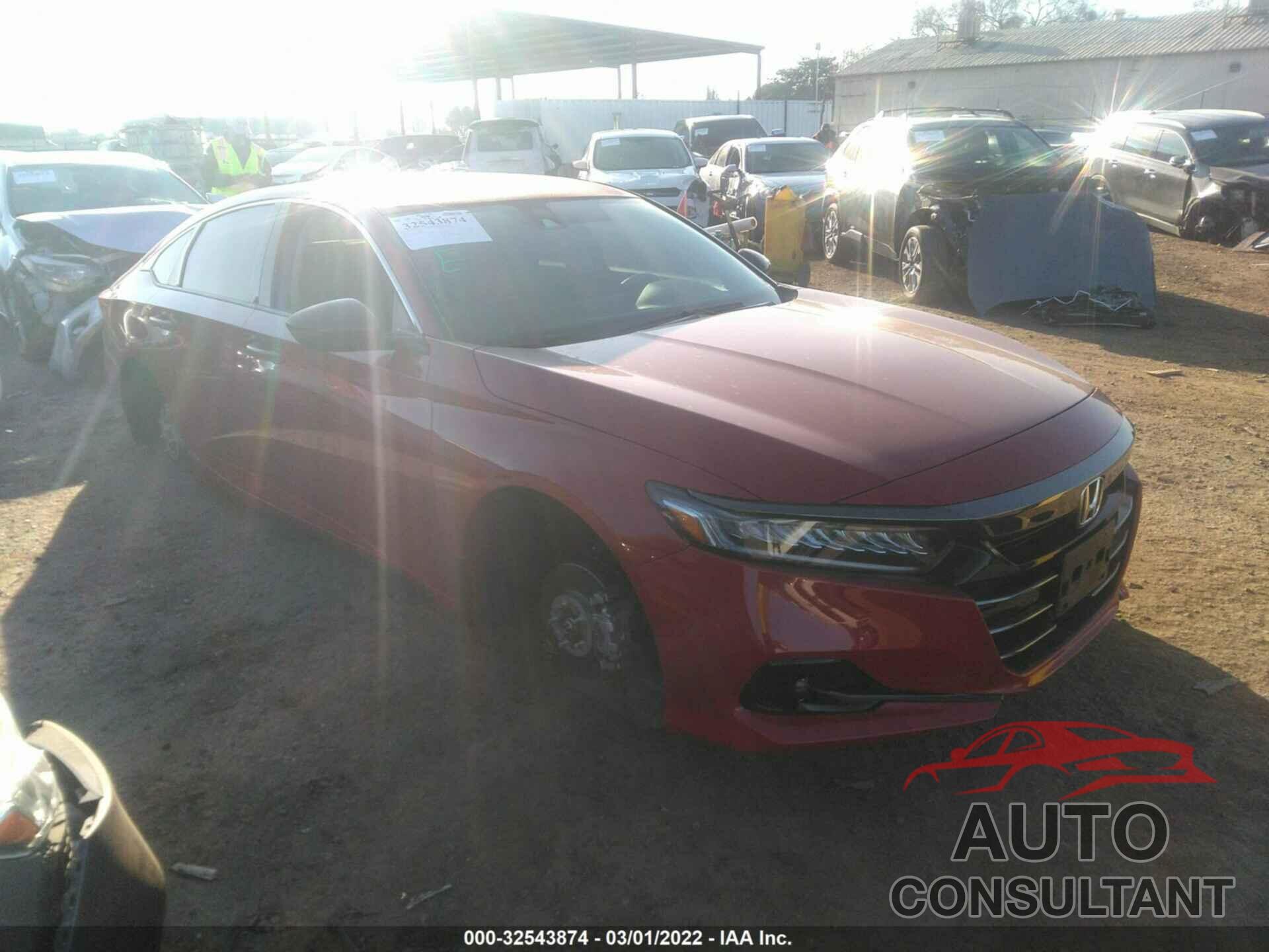 HONDA ACCORD SEDAN 2021 - 1HGCV1F40MA043303