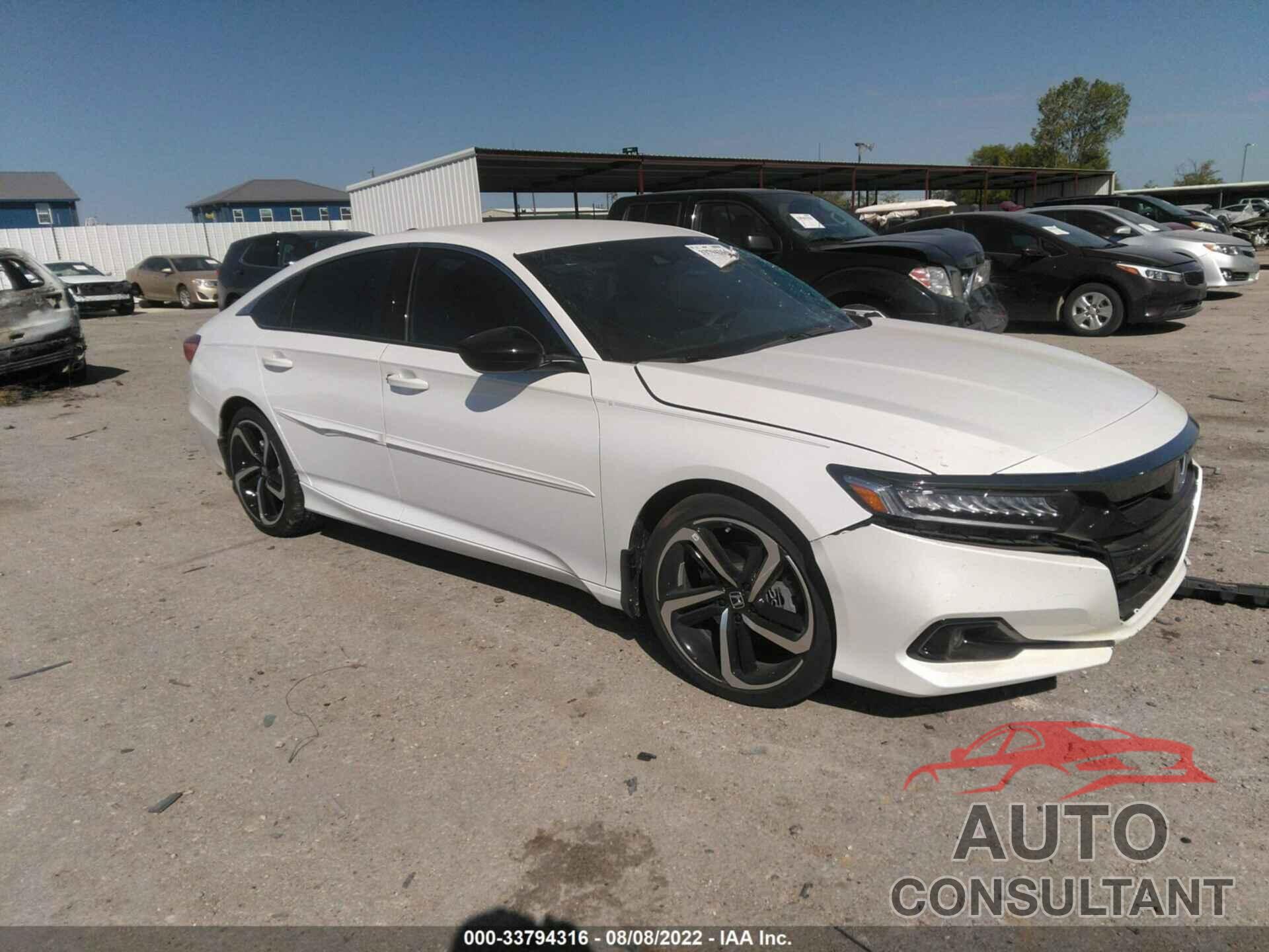 HONDA ACCORD SEDAN 2022 - 1HGCV1F36NA061474