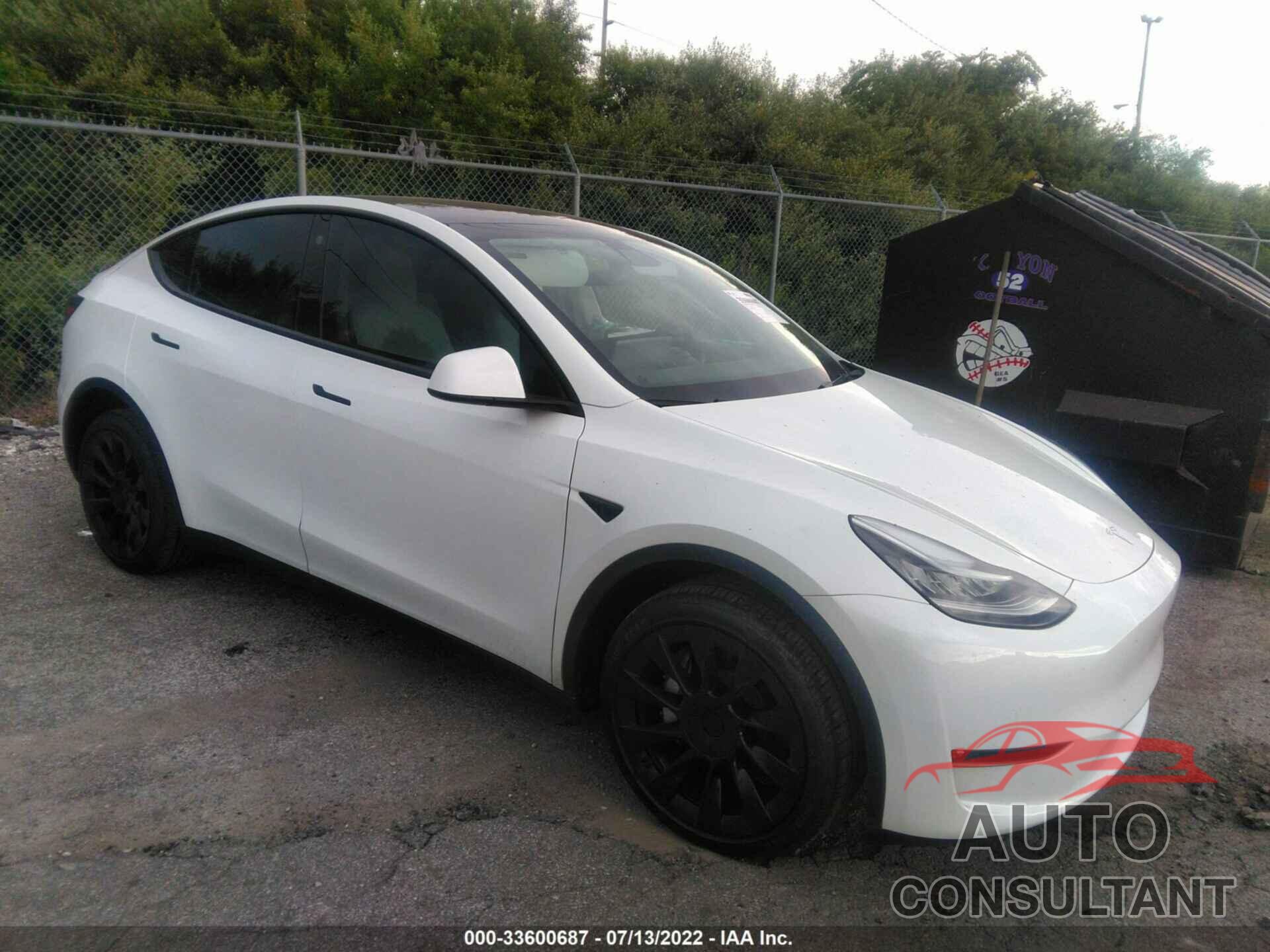TESLA MODEL Y 2022 - 7SAYGDEE1NF431100