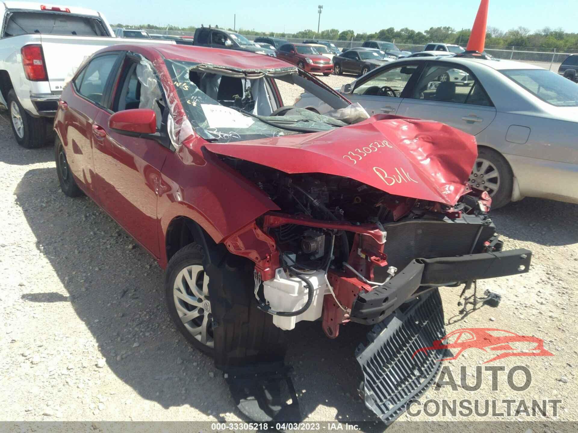 TOYOTA COROLLA 2018 - 2T1BURHE2JC036975