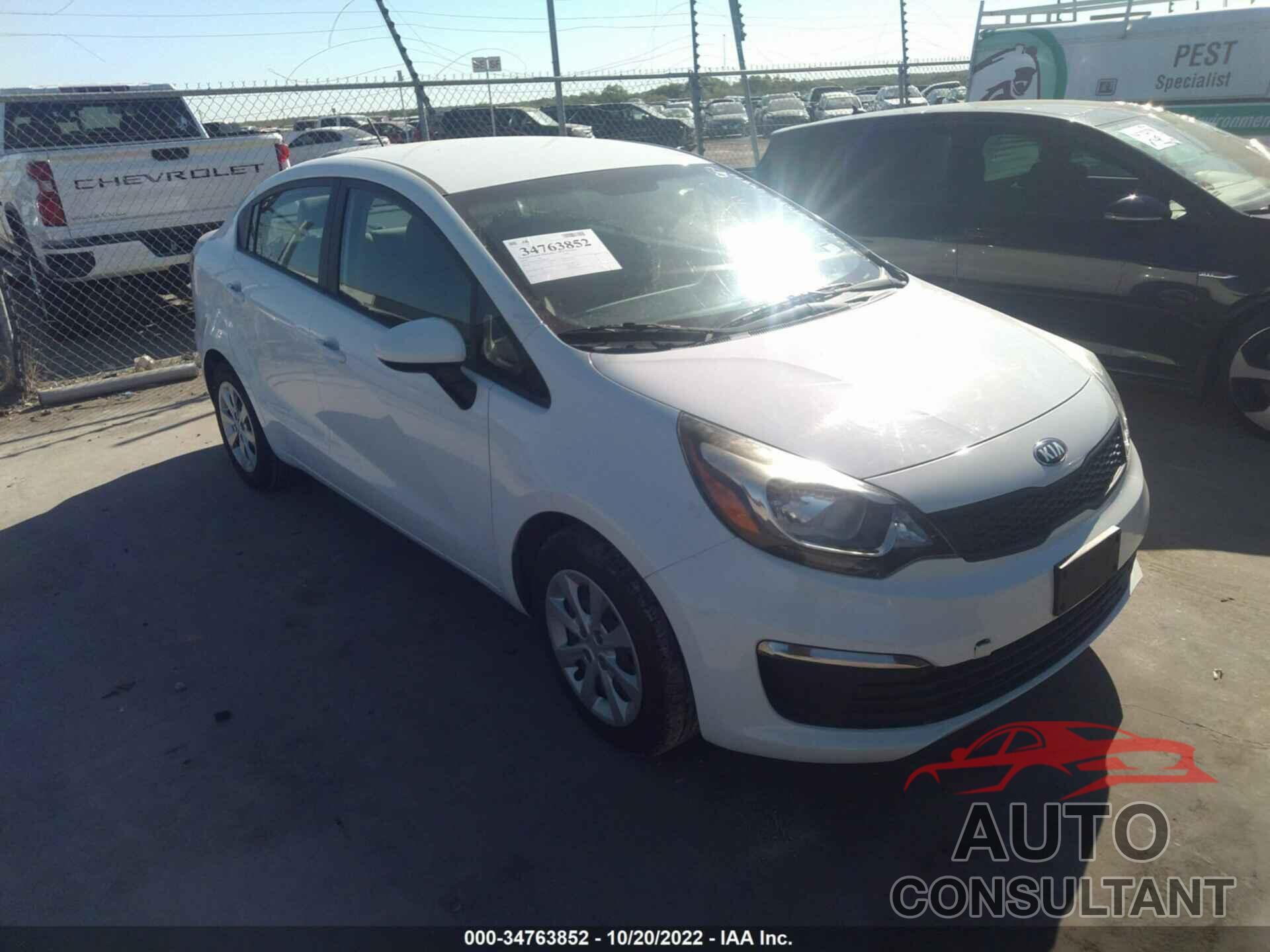 KIA RIO 2016 - KNADM4A30G6594387