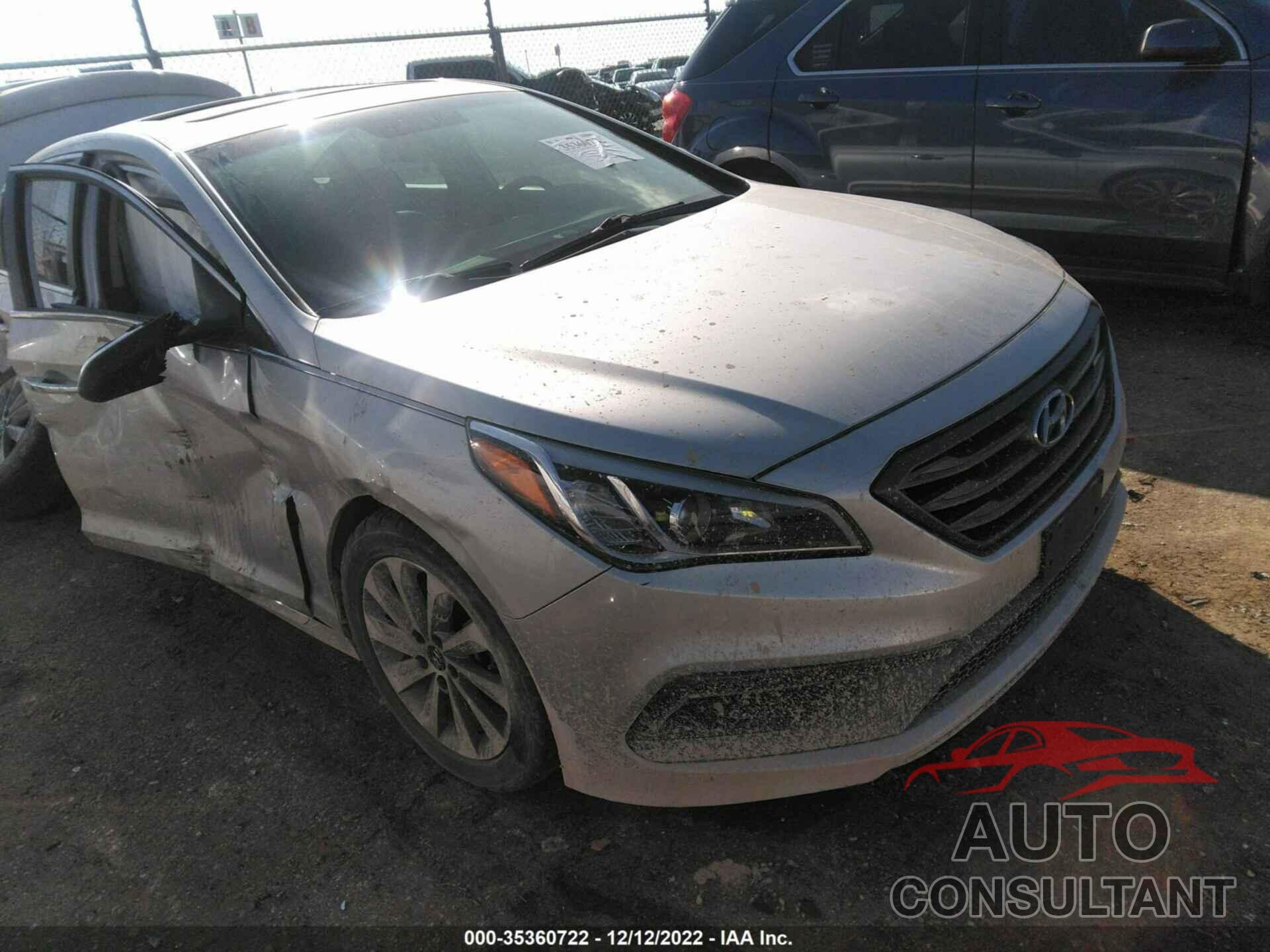 HYUNDAI SONATA 2017 - 5NPE34AF0HH460183