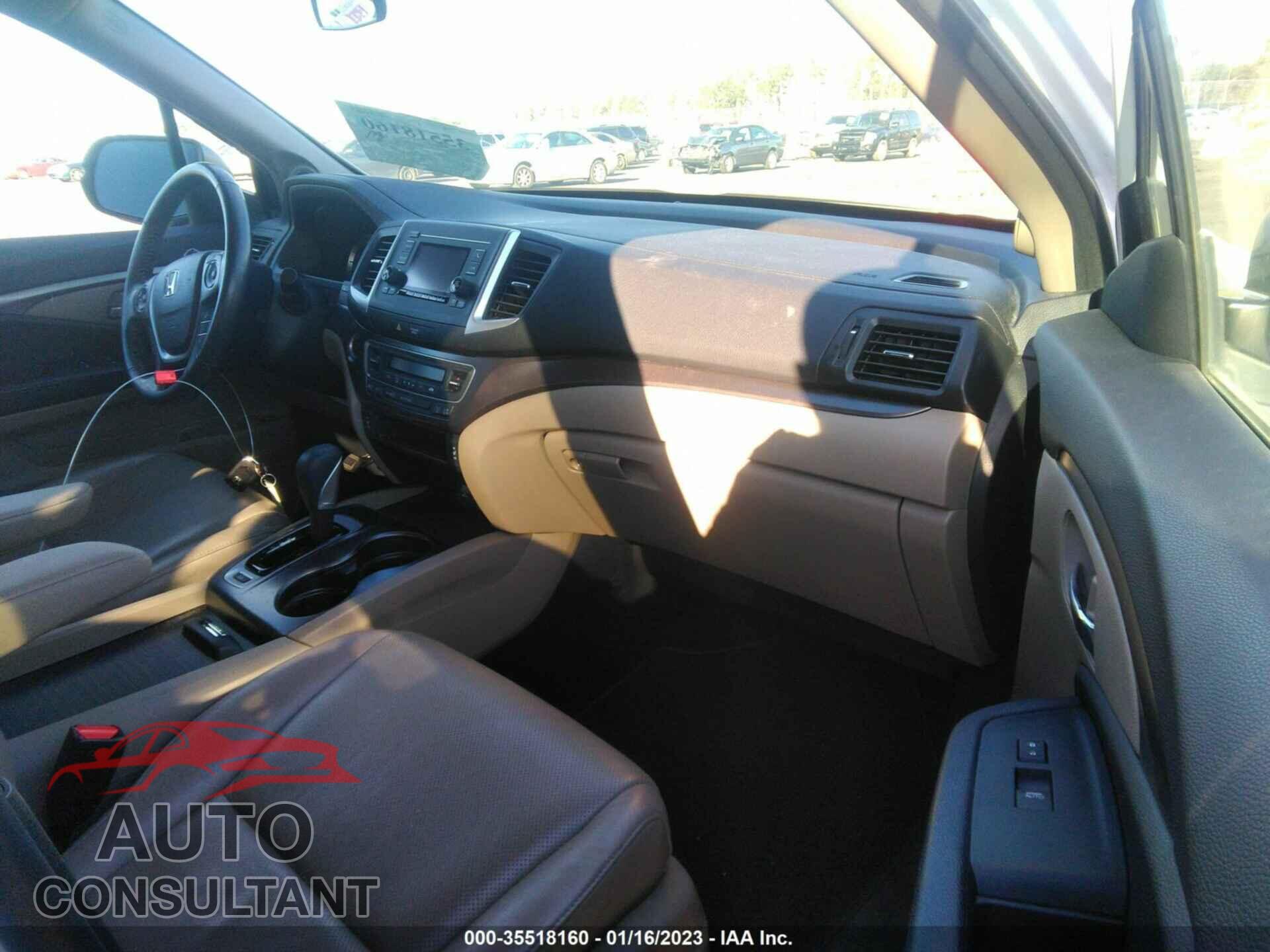 HONDA RIDGELINE 2017 - 5FPYK3F57HB036256