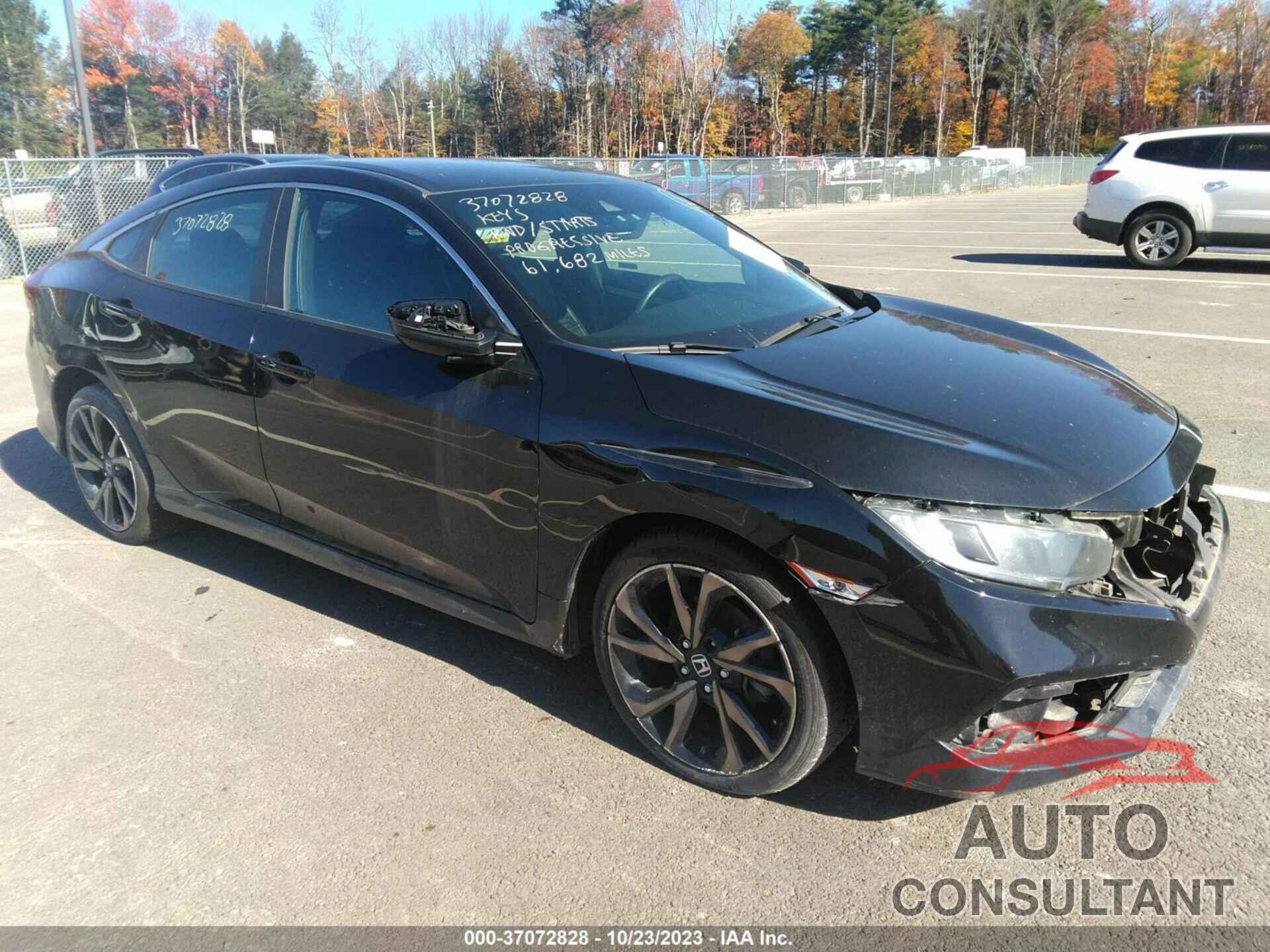 HONDA CIVIC 2019 - 2HGFC2F85KH573339