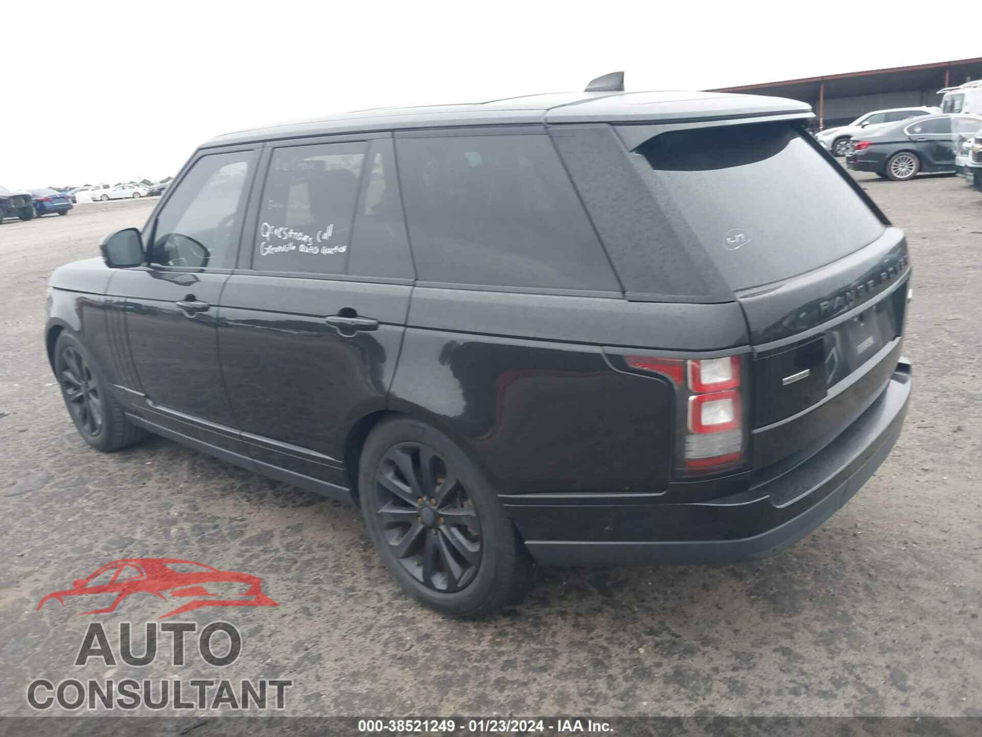 LAND ROVER RANGE ROVER 2017 - SALGS2FK8HA329377