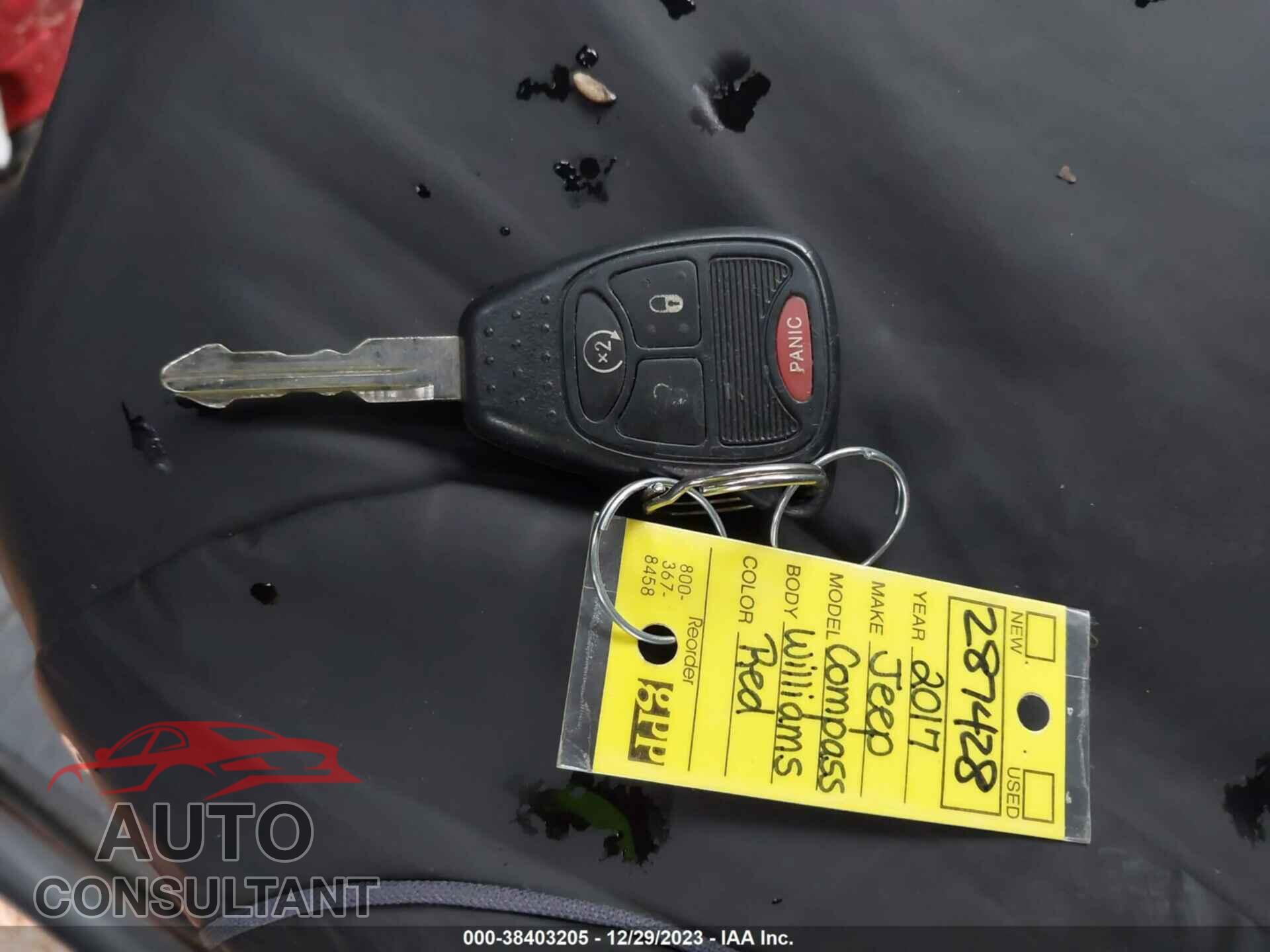 JEEP COMPASS 2017 - 1C4NJCEA6HD156151