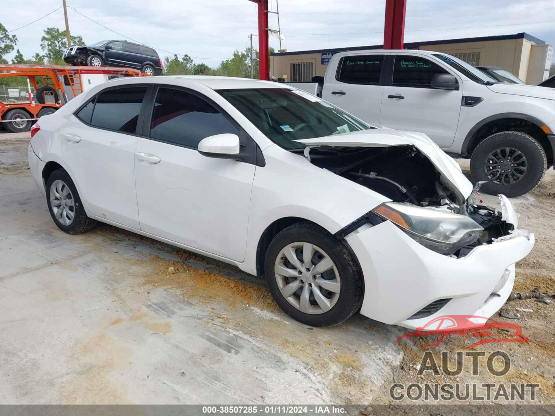 TOYOTA COROLLA 2016 - 2T1BURHEXGC507439