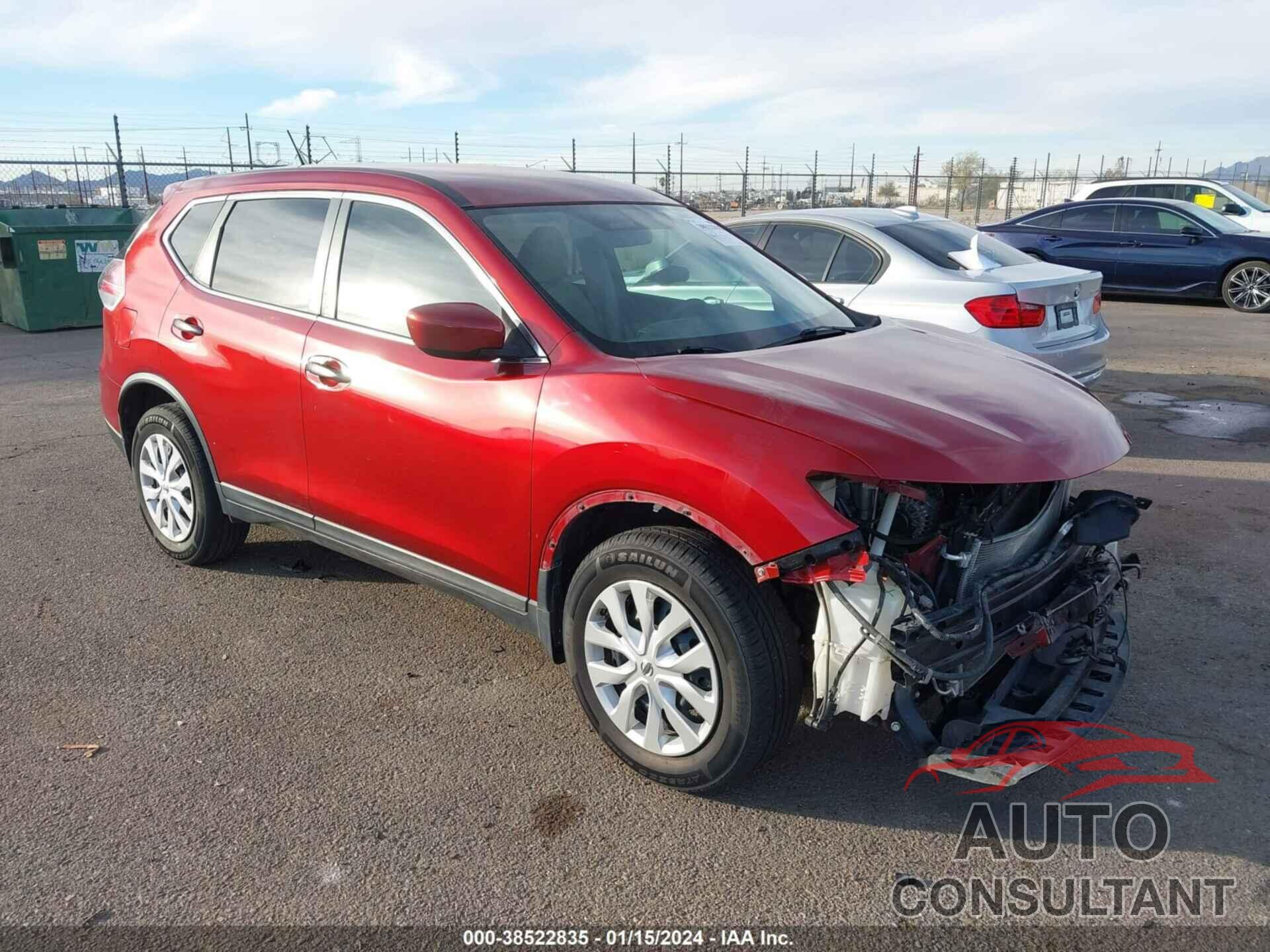 NISSAN ROGUE 2016 - KNMAT2MT9GP615983