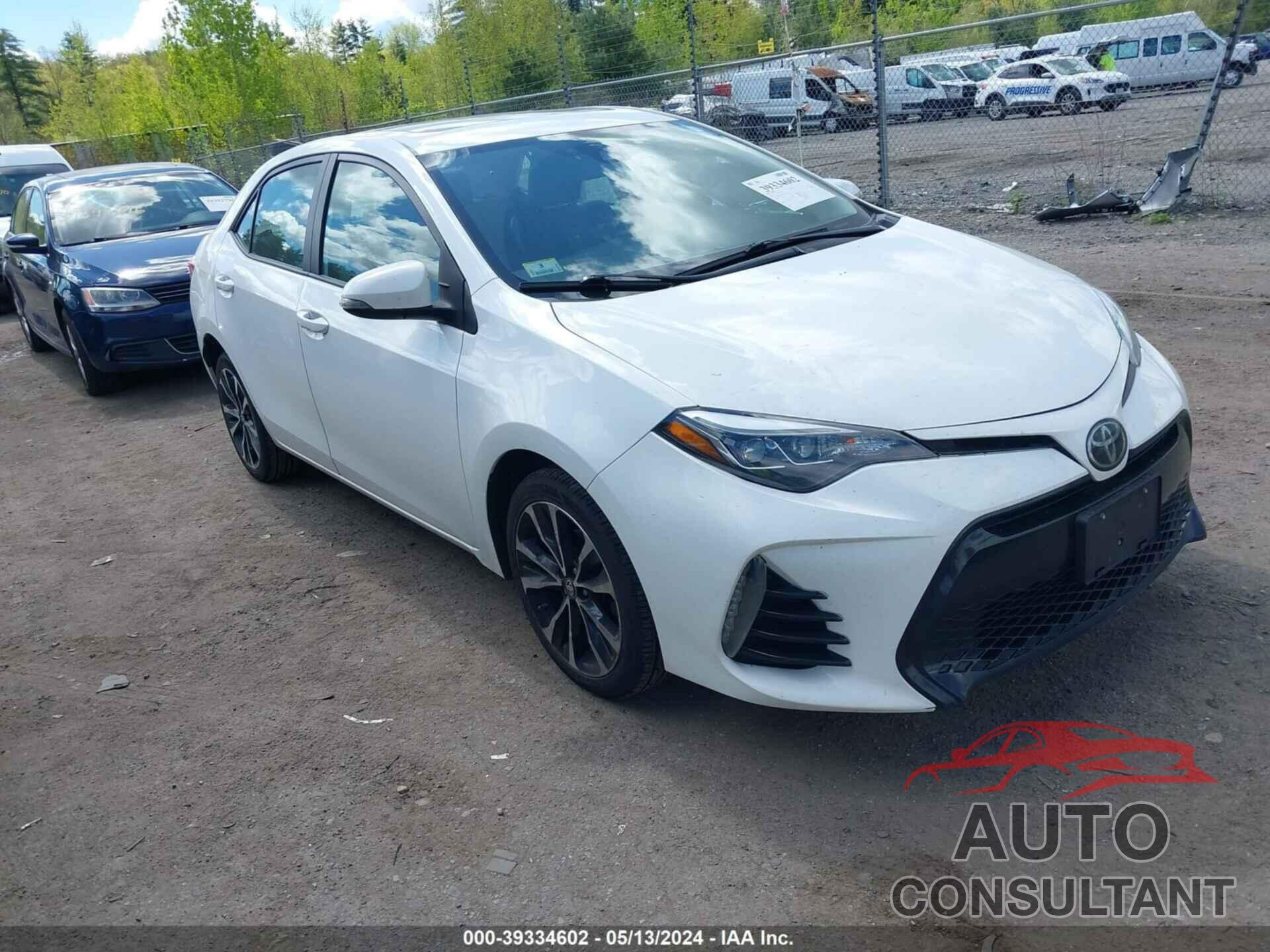 TOYOTA COROLLA 2019 - 2T1BURHE6KC125479