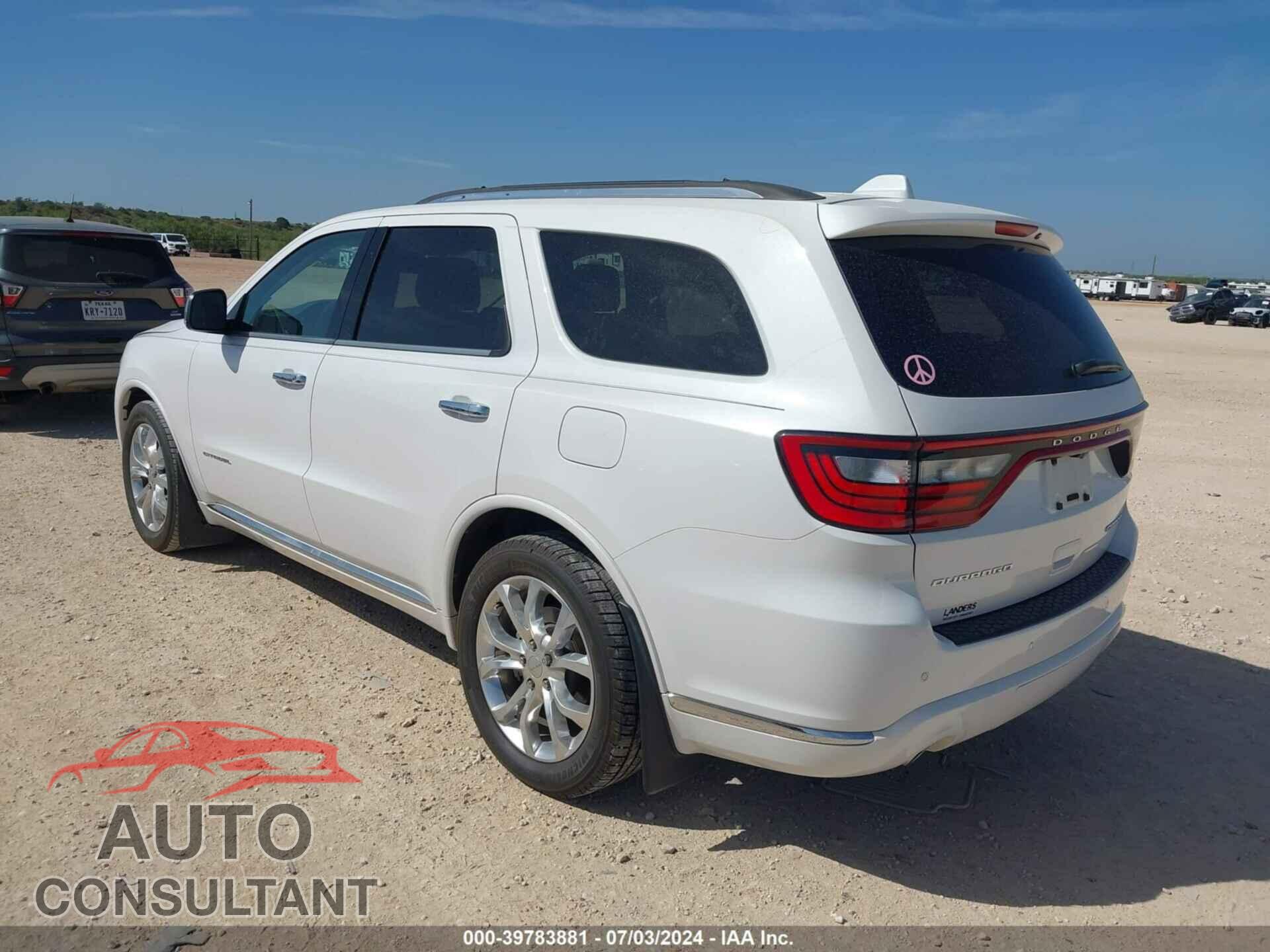 DODGE DURANGO 2018 - 1C4RDHEG4JC384770