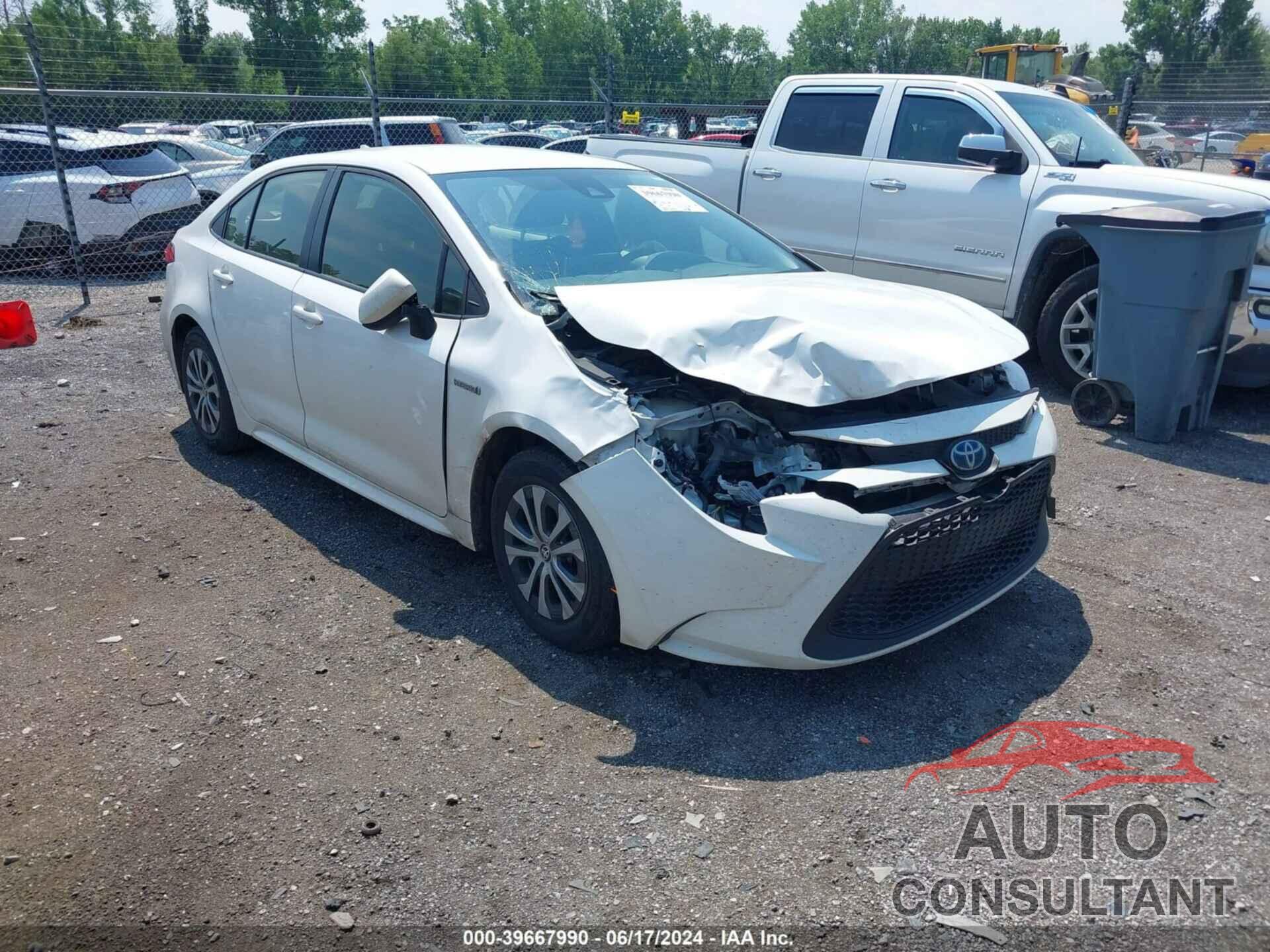 TOYOTA COROLLA 2020 - JTDEBRBE8LJ009752