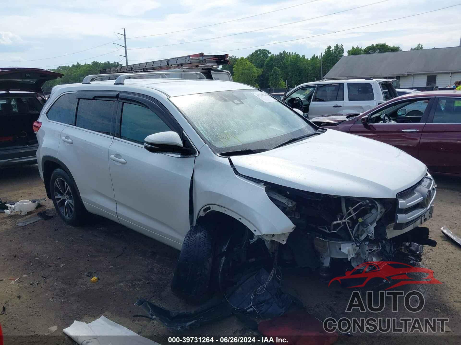 TOYOTA HIGHLANDER 2017 - 5TDBZRFH7HS381158