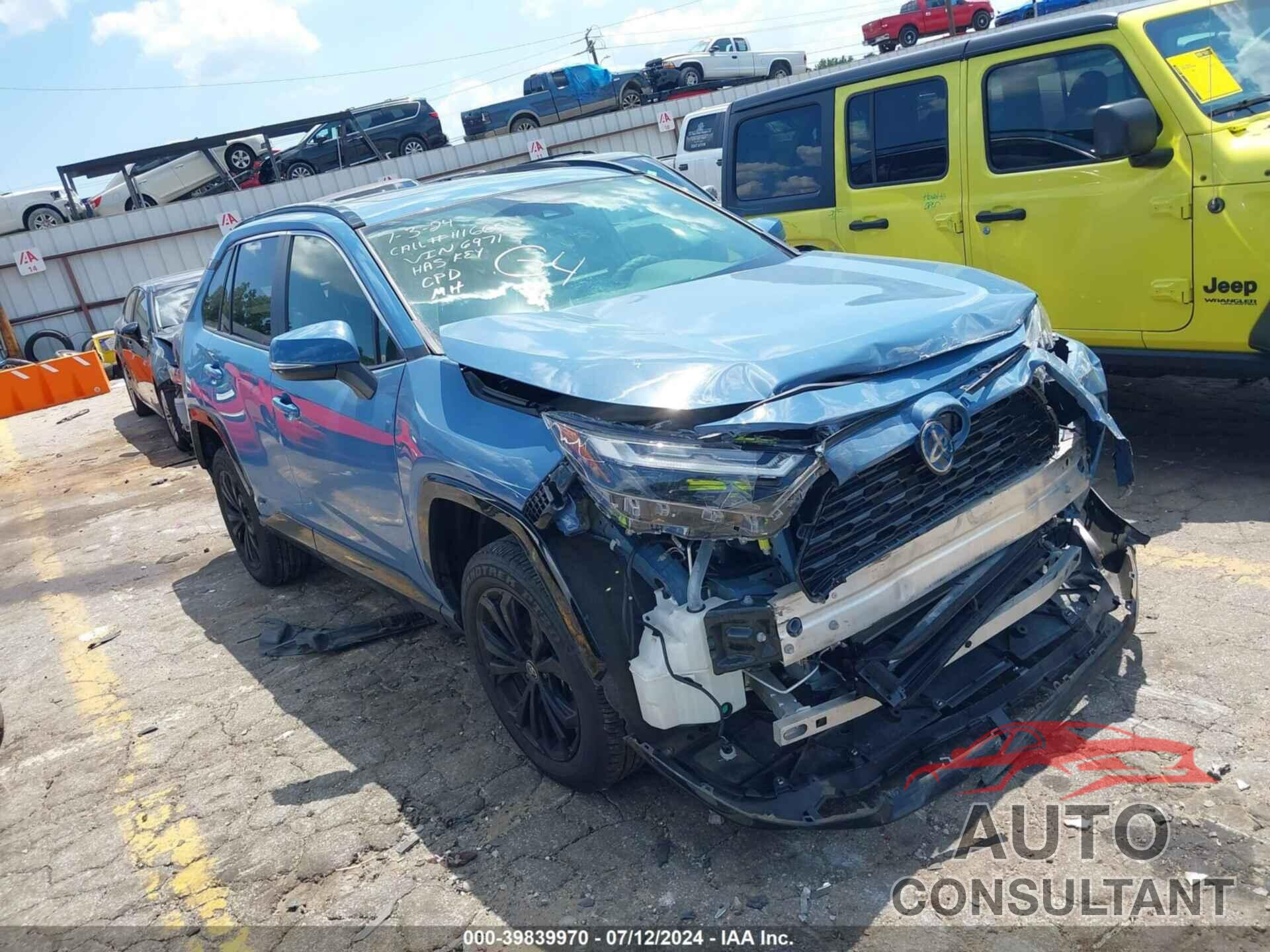 TOYOTA RAV4 HYBRID 2022 - JTM16RFV5ND076971