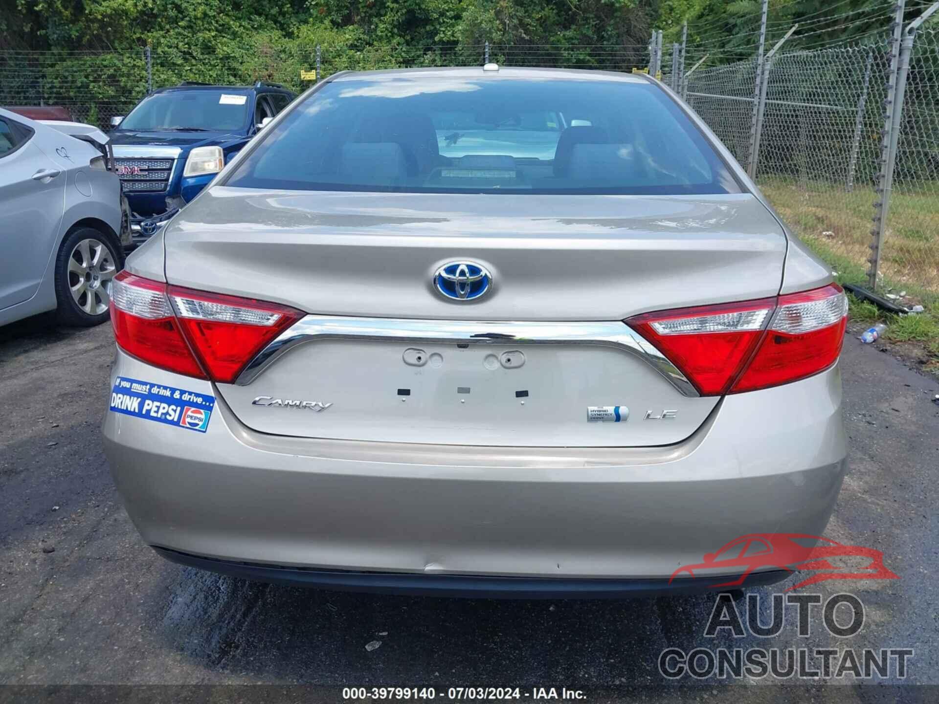 TOYOTA CAMRY HYBRID 2016 - 4T1BD1FK2GU199305