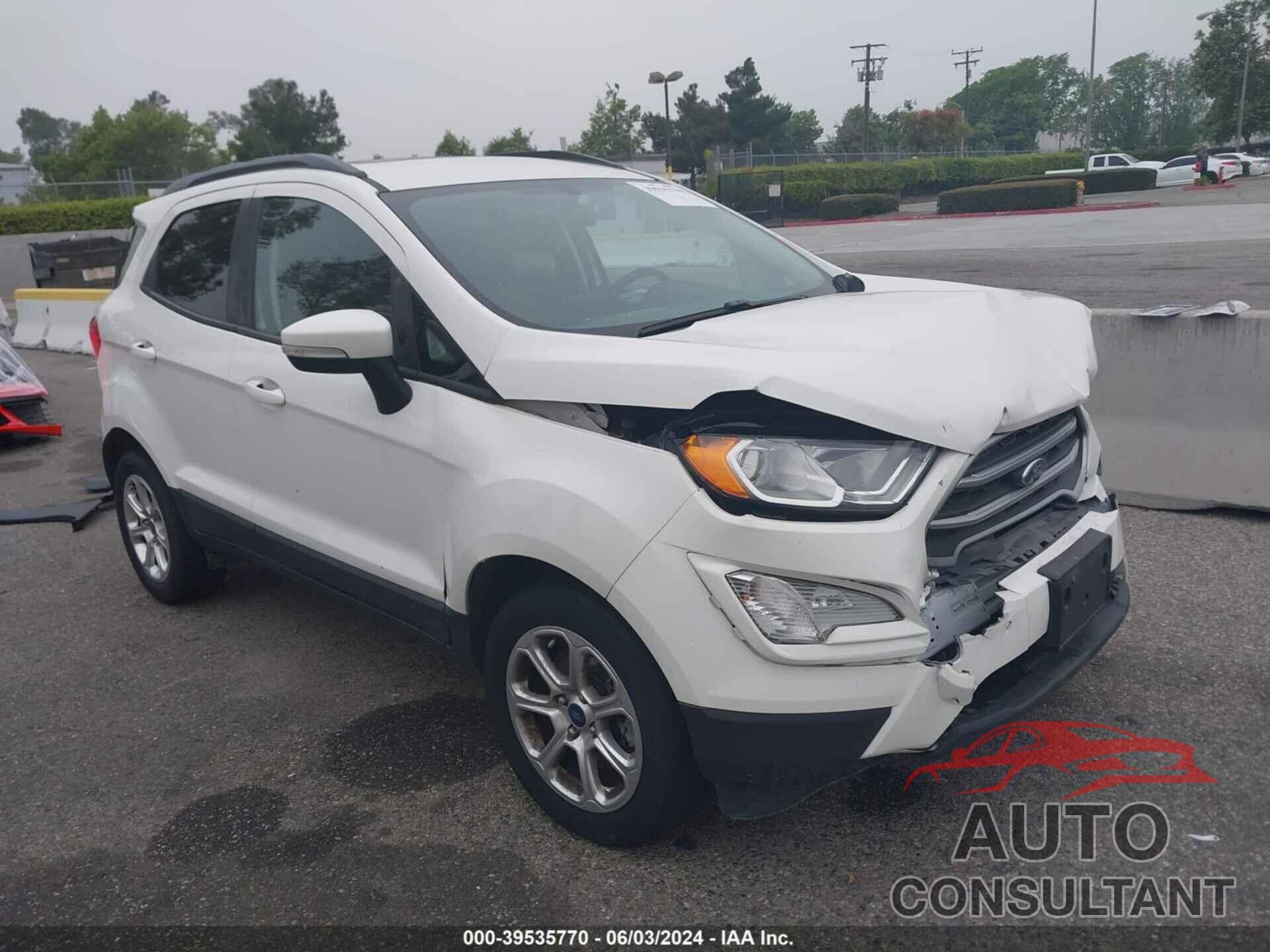 FORD ECOSPORT 2018 - MAJ3P1TE6JC219668