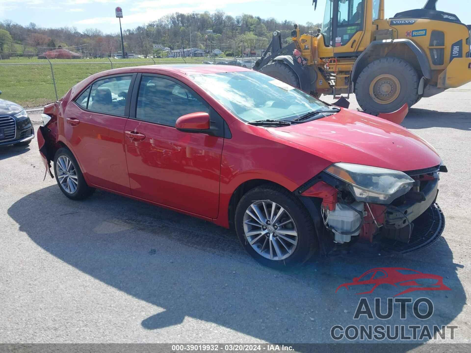 TOYOTA COROLLA 2015 - 2T1BURHE1FC233675