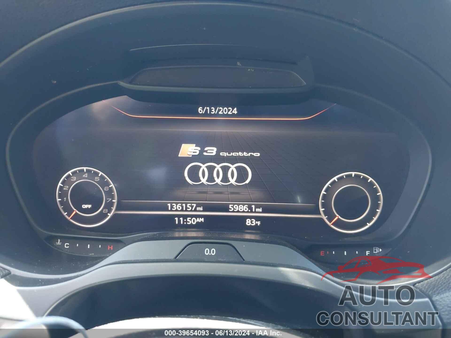 AUDI S3 2017 - WAUB1GFF6H1053055