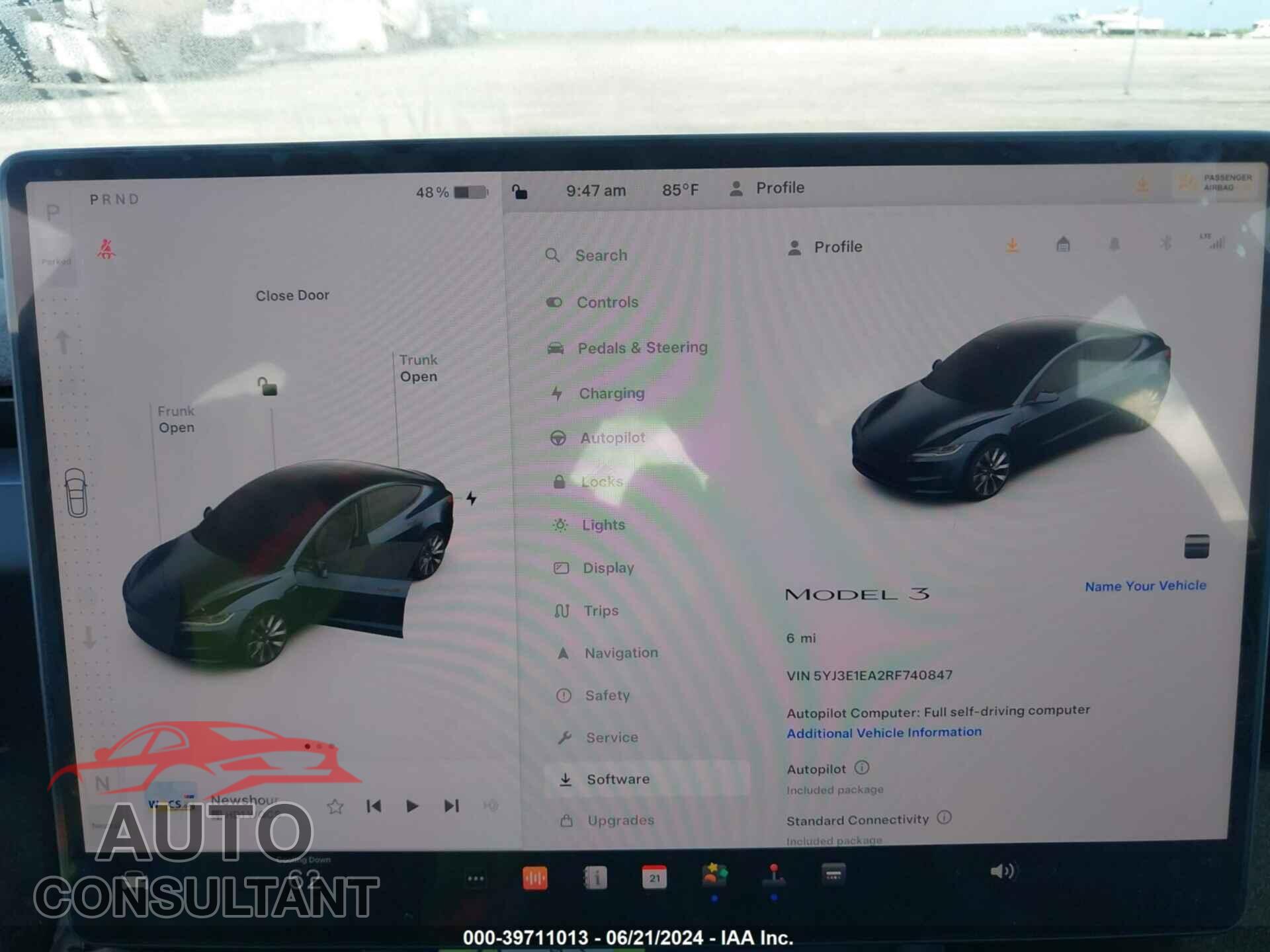 TESLA MODEL 3 2024 - 5YJ3E1EA2RF740847