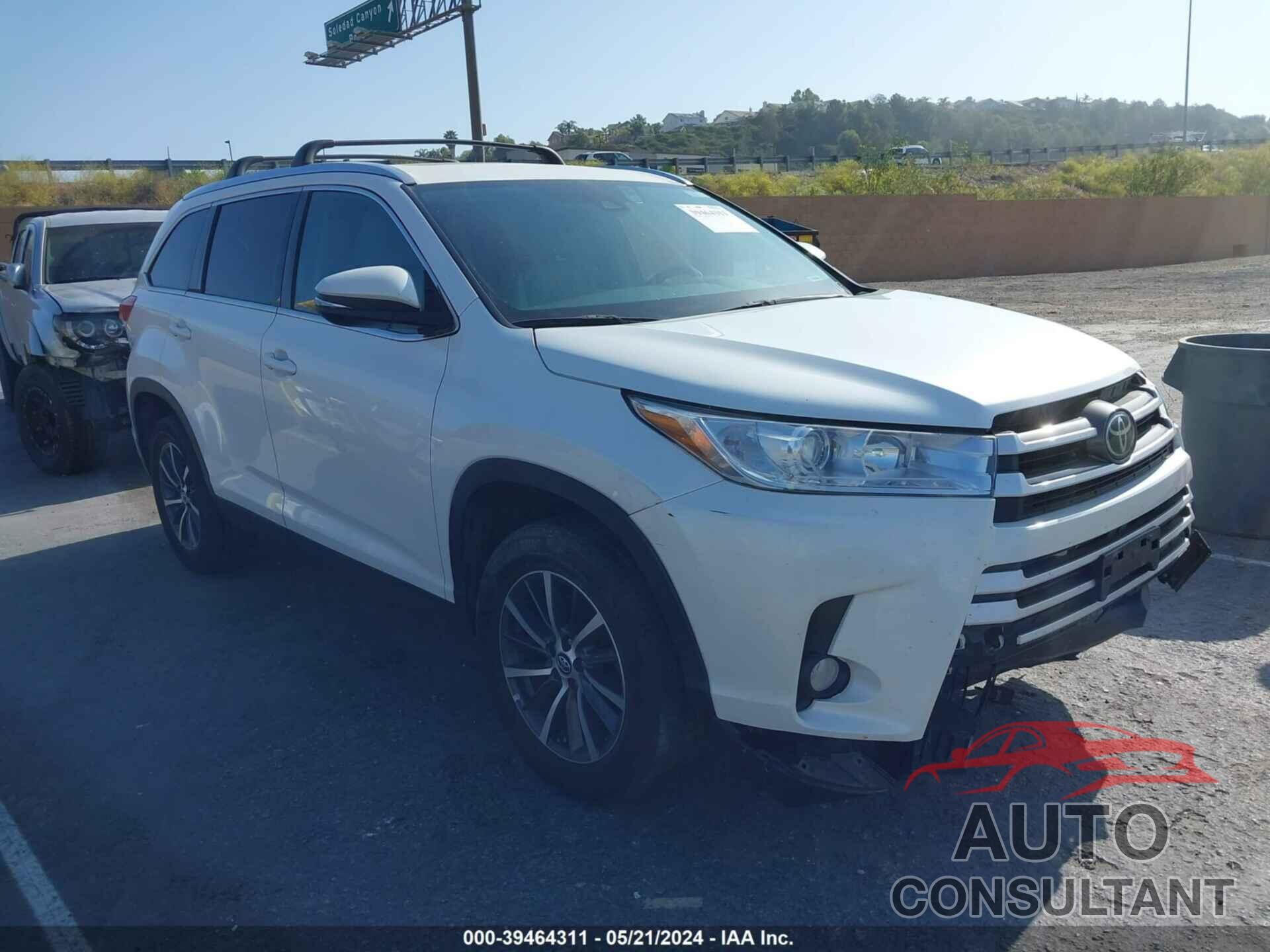 TOYOTA HIGHLANDER 2019 - 5TDKZRFH4KS336430