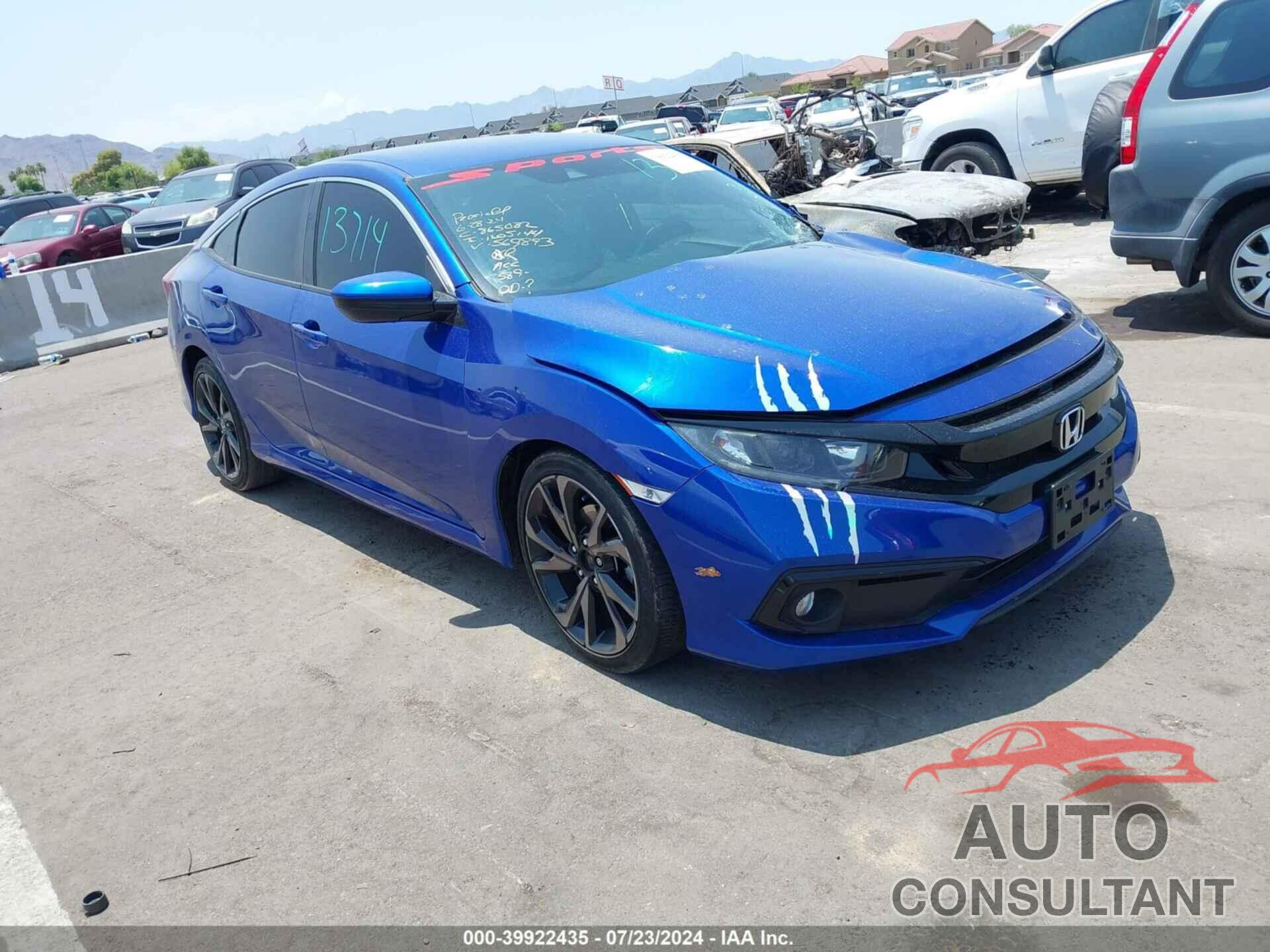 HONDA CIVIC 2020 - 2HGFC2F89LH569893