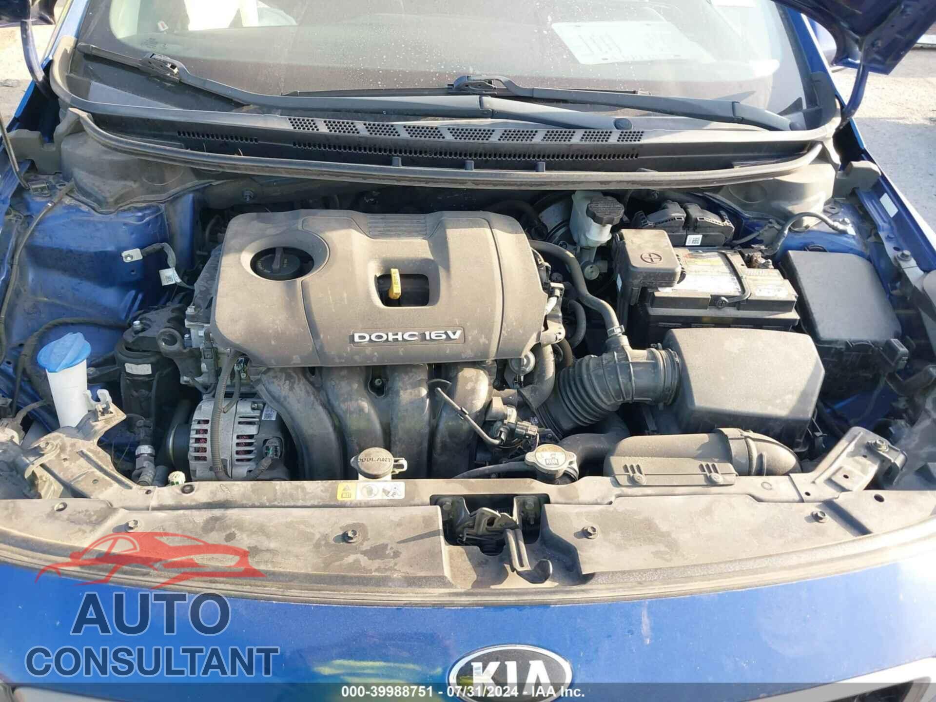 KIA FORTE 2017 - 3KPFK4A74HE096337