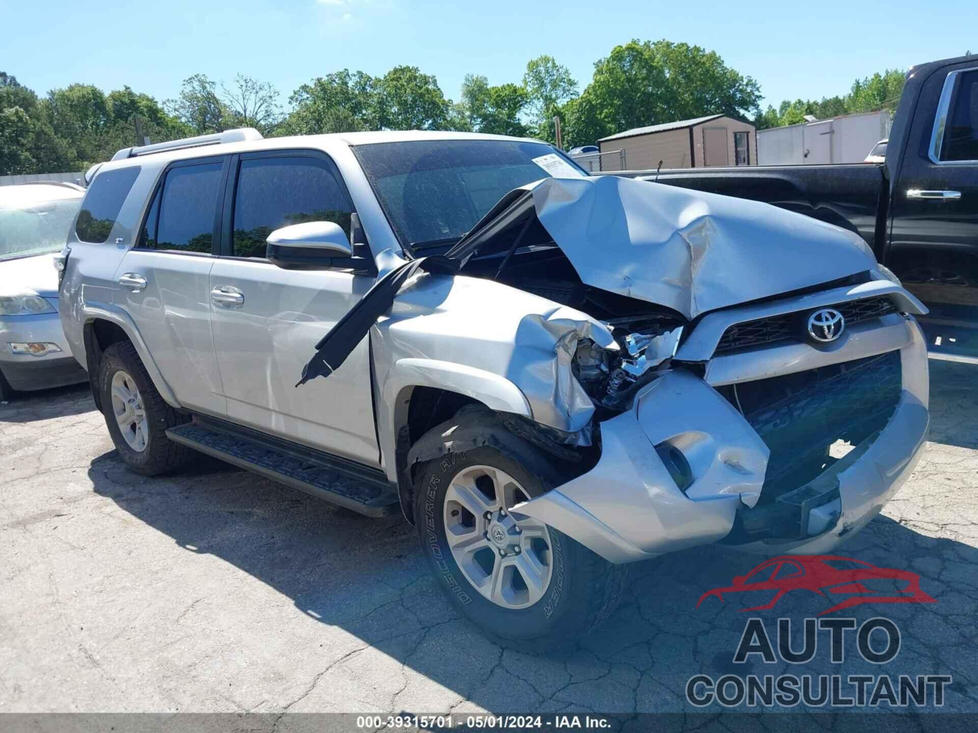 TOYOTA 4RUNNER 2016 - JTEZU5JR8G5142918