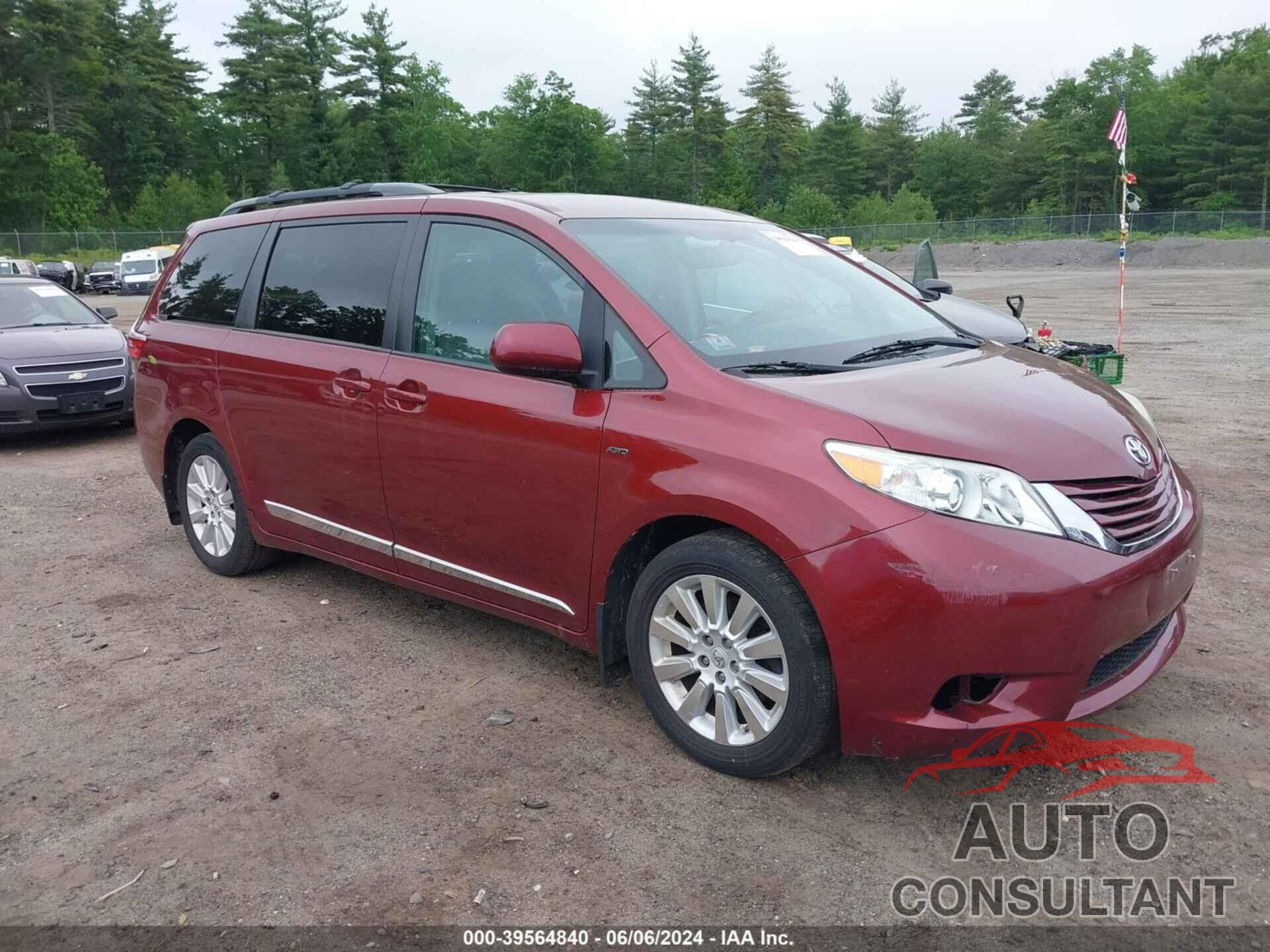 TOYOTA SIENNA 2016 - 5TDJK3DC4GS142976