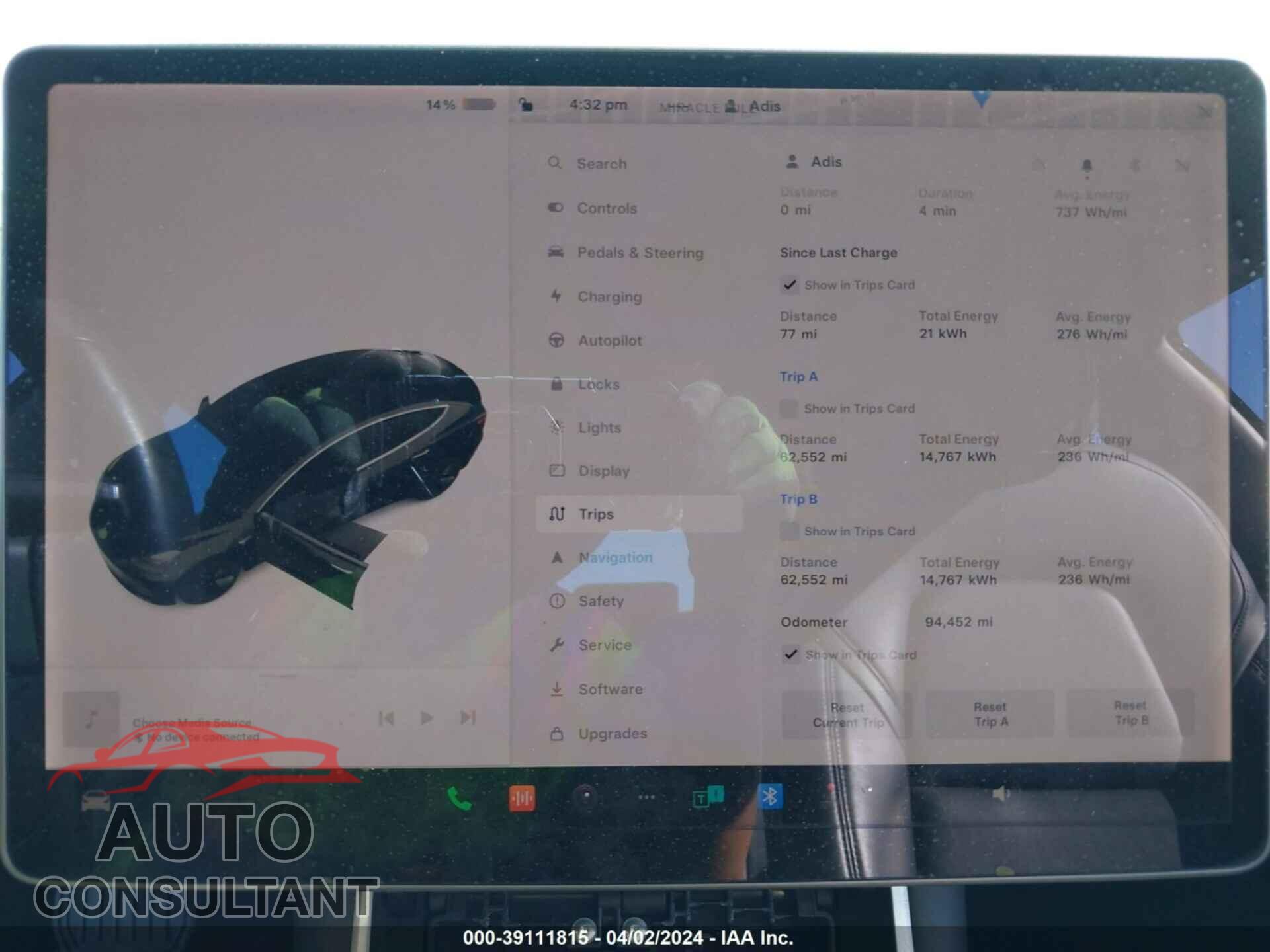 TESLA MODEL 3 2019 - 5YJ3E1EA3KF410365
