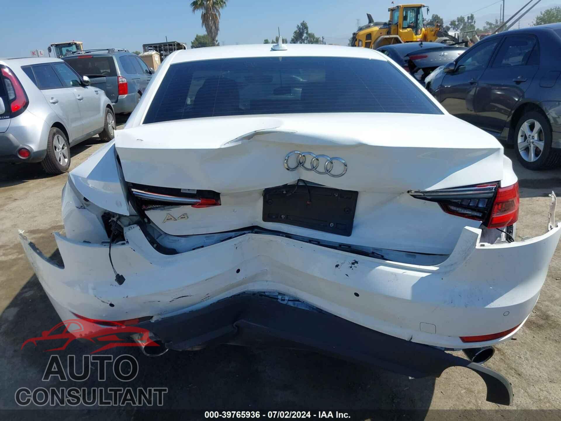 AUDI A4 2017 - WAUGNAF41HN013688