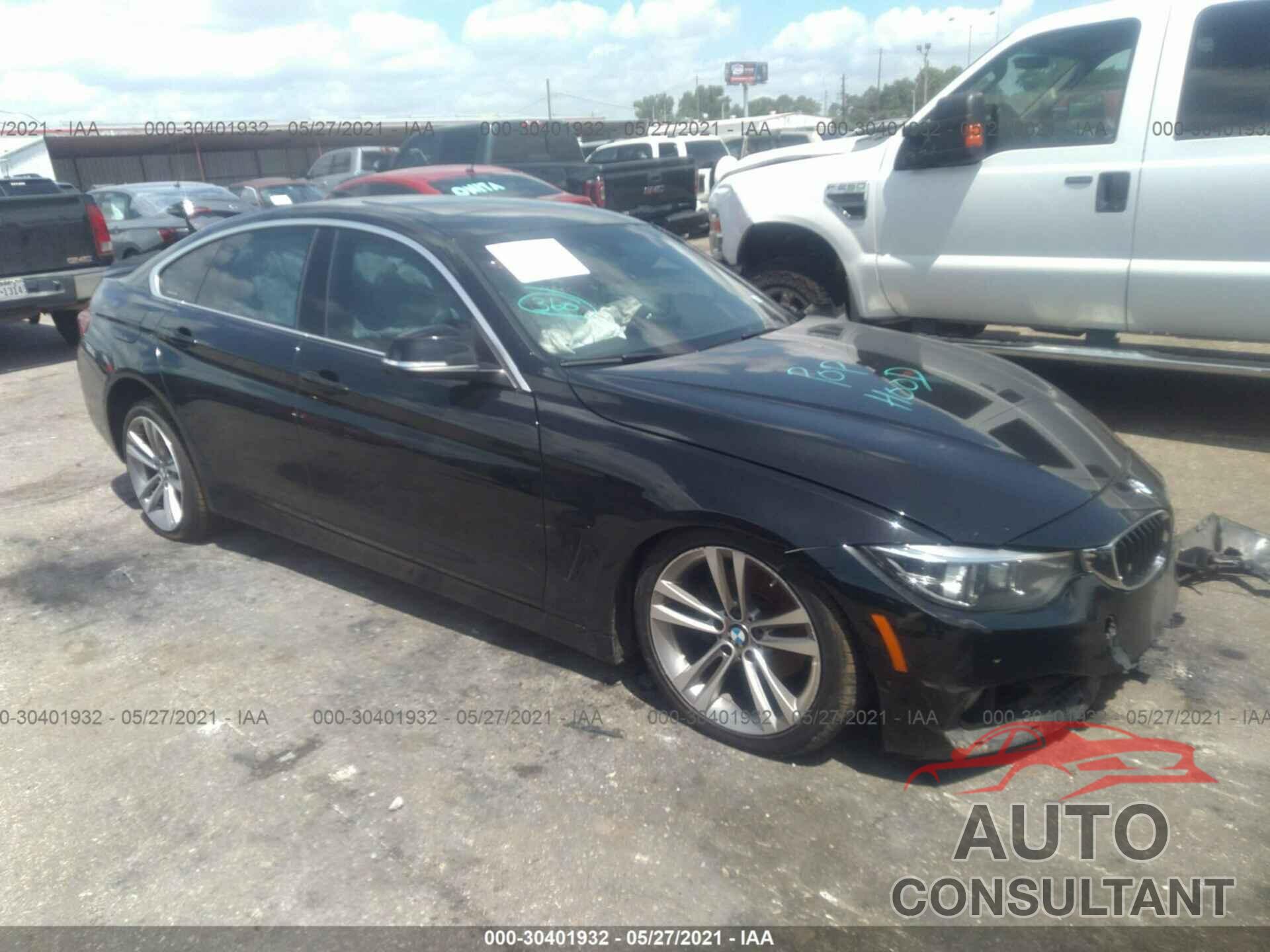 BMW 4 SERIES 2018 - WBA4J1C59JBG76352