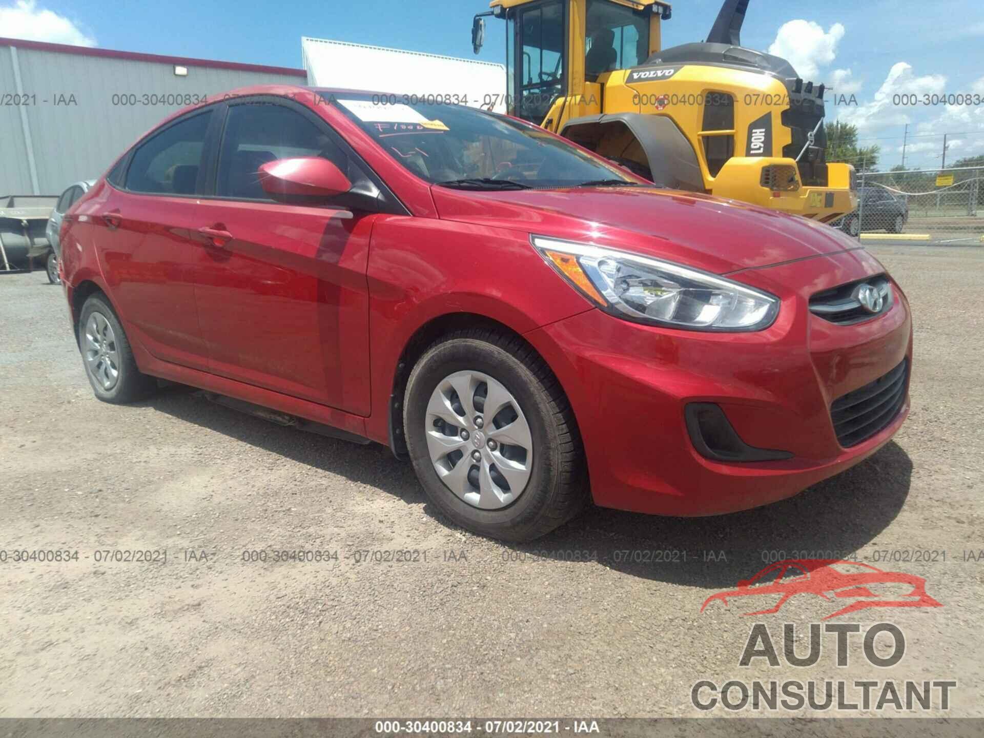 HYUNDAI ACCENT 2017 - KMHCT4AE7HU275600