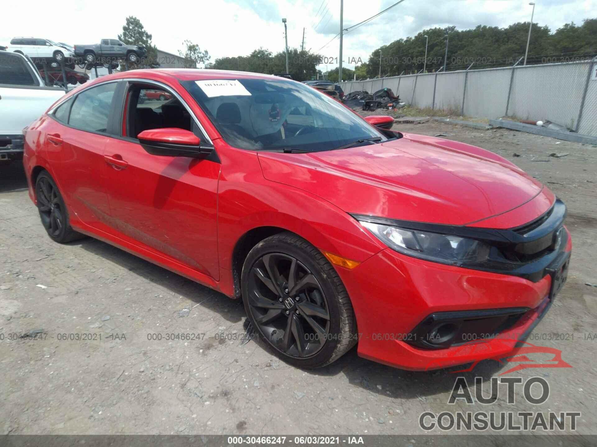 HONDA CIVIC SEDAN 2019 - 2HGFC2F88KH585677