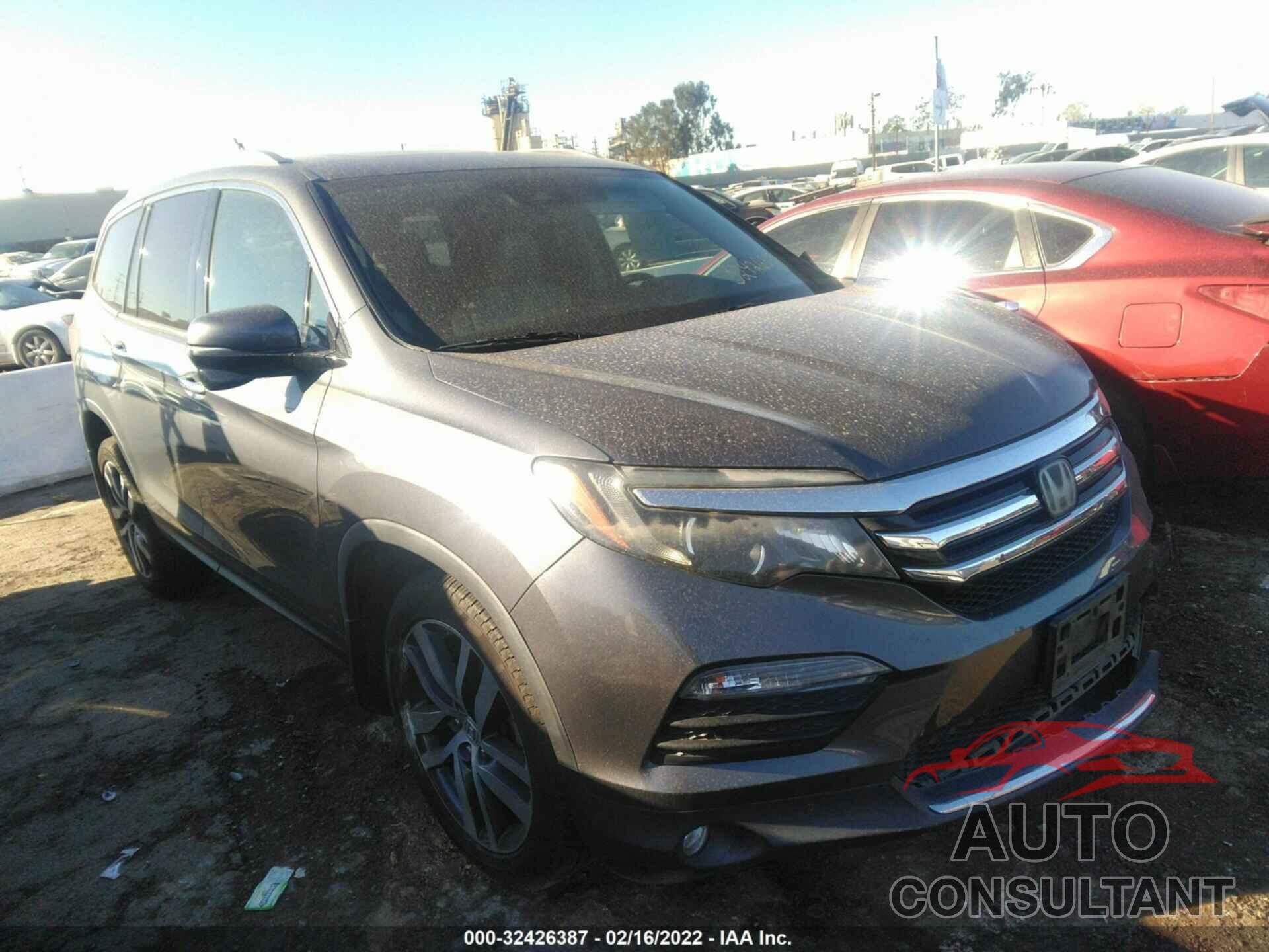 HONDA PILOT 2016 - 5FNYF5H90GB051012