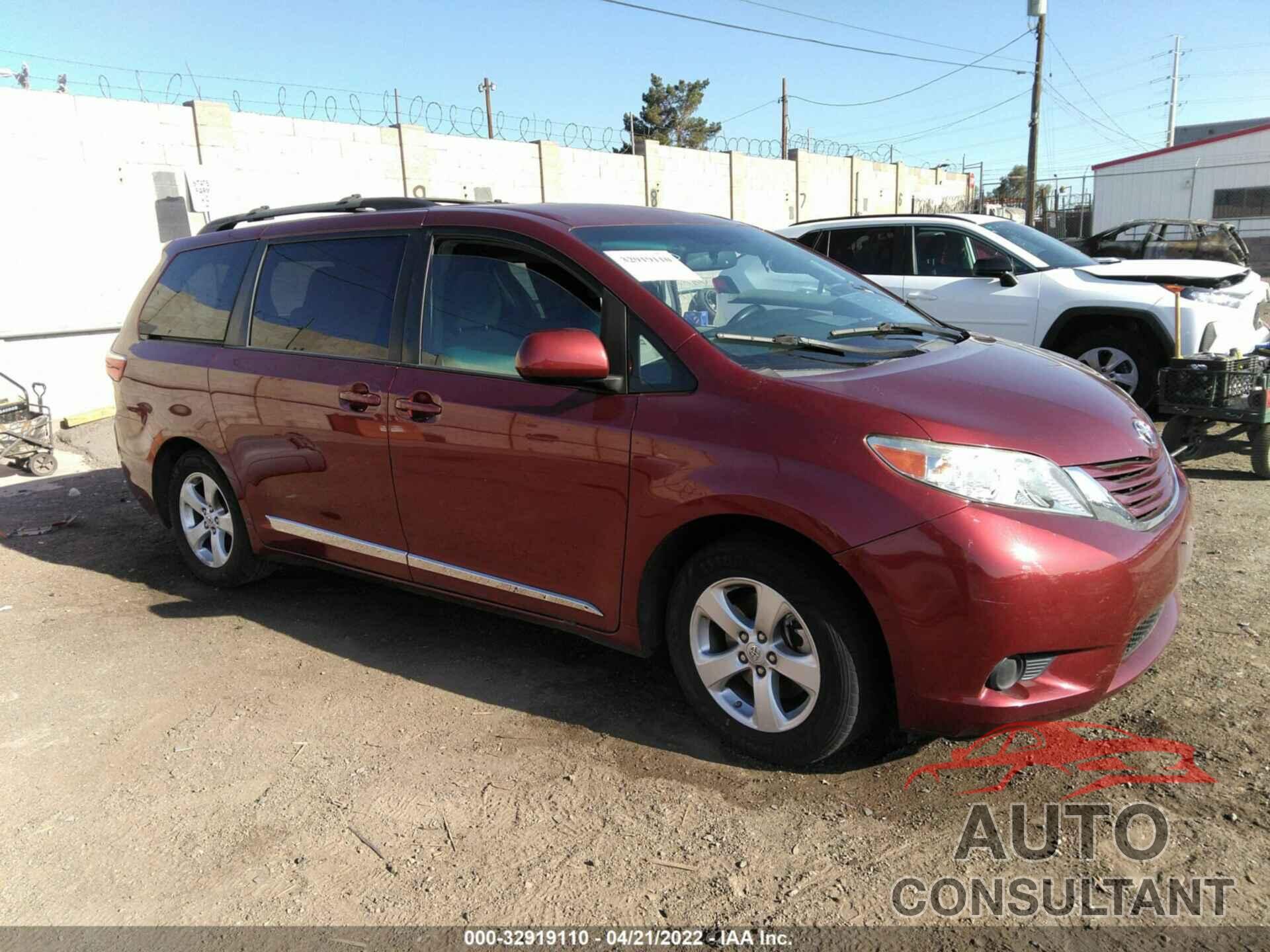 TOYOTA SIENNA 2017 - 5TDKZ3DC7HS841519