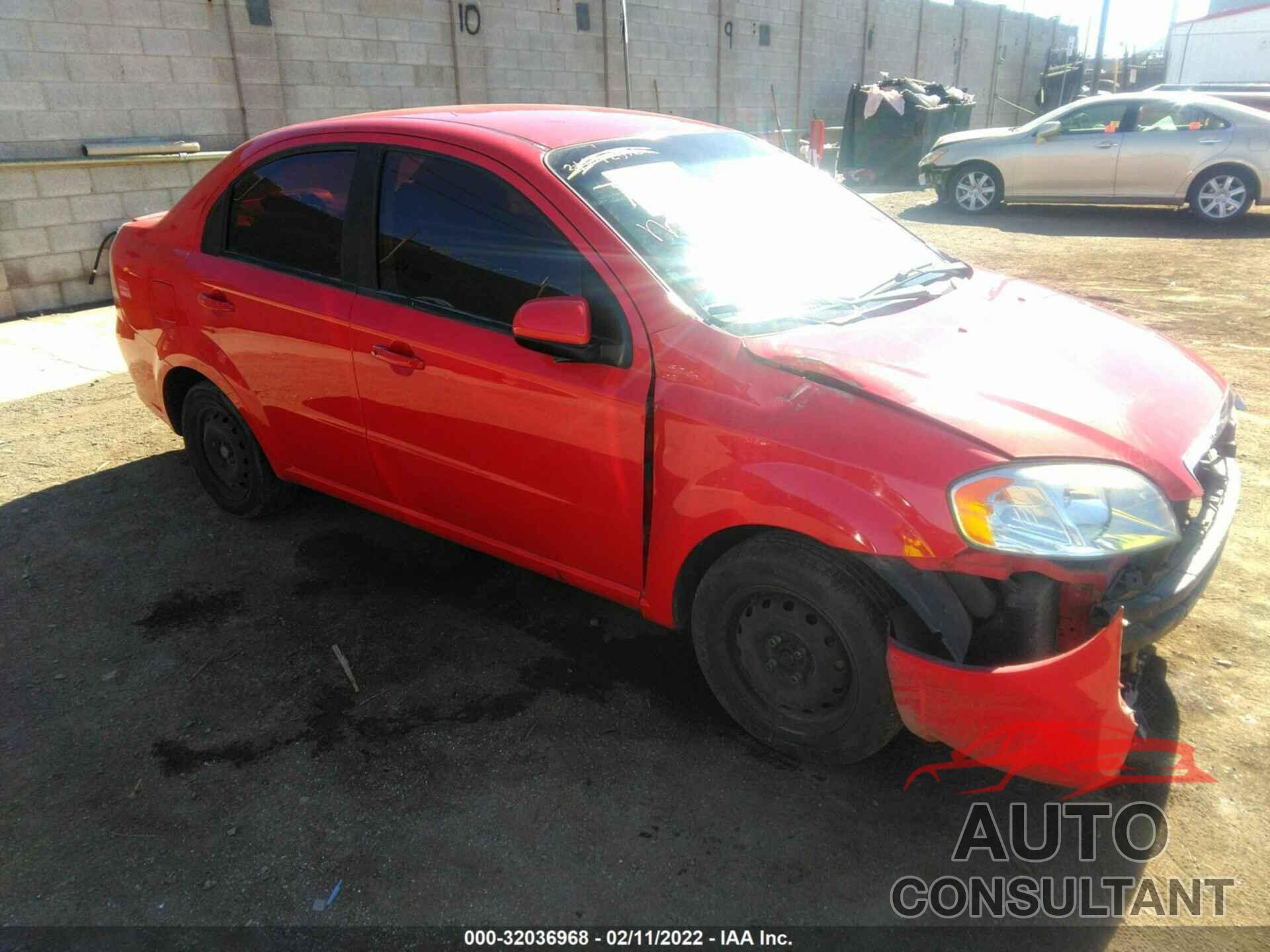 CHEVROLET AVEO 2010 - KL1TD5DE4AB116822