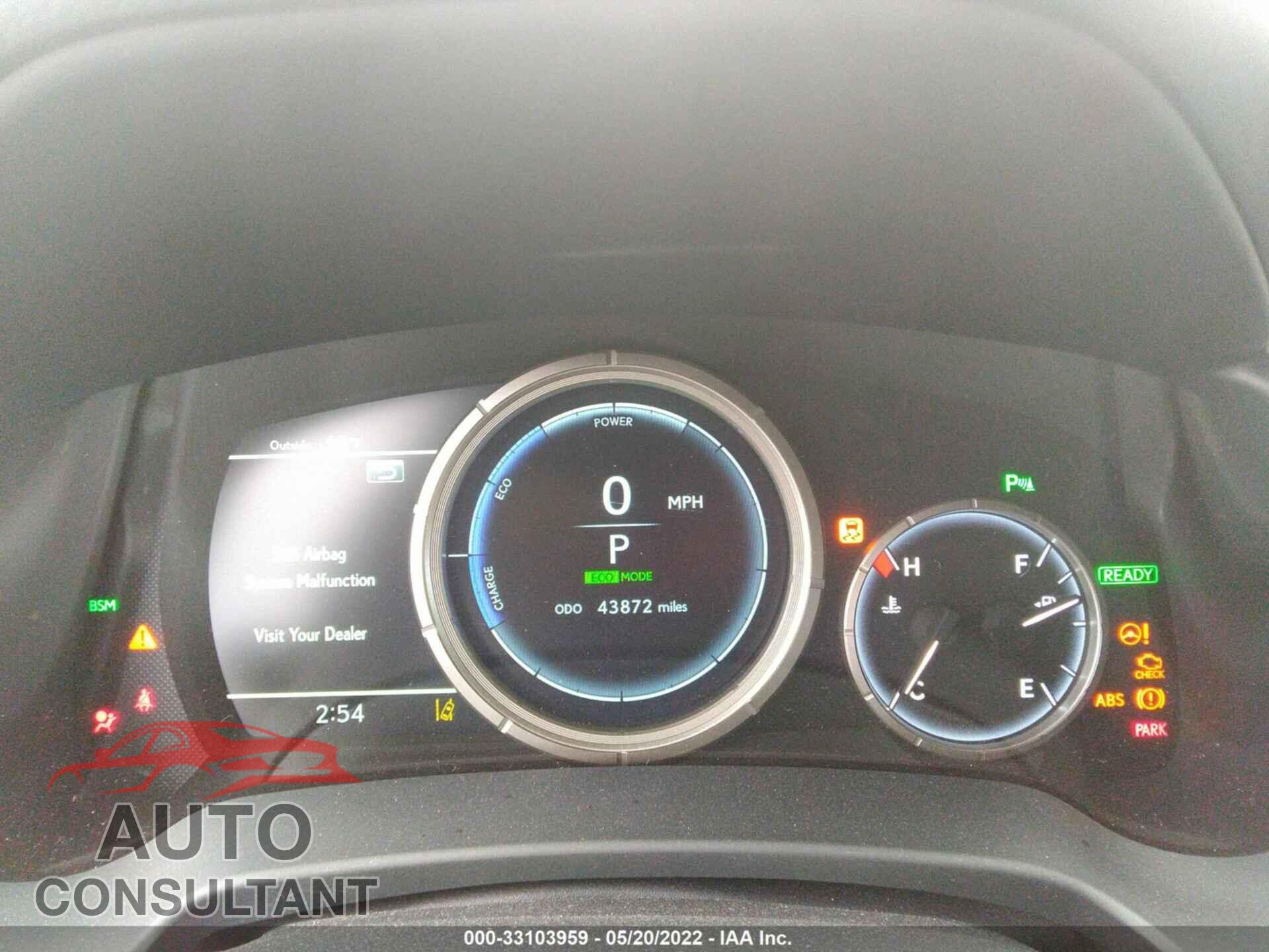 LEXUS RX 2019 - 2T2BGMCA9KC035124