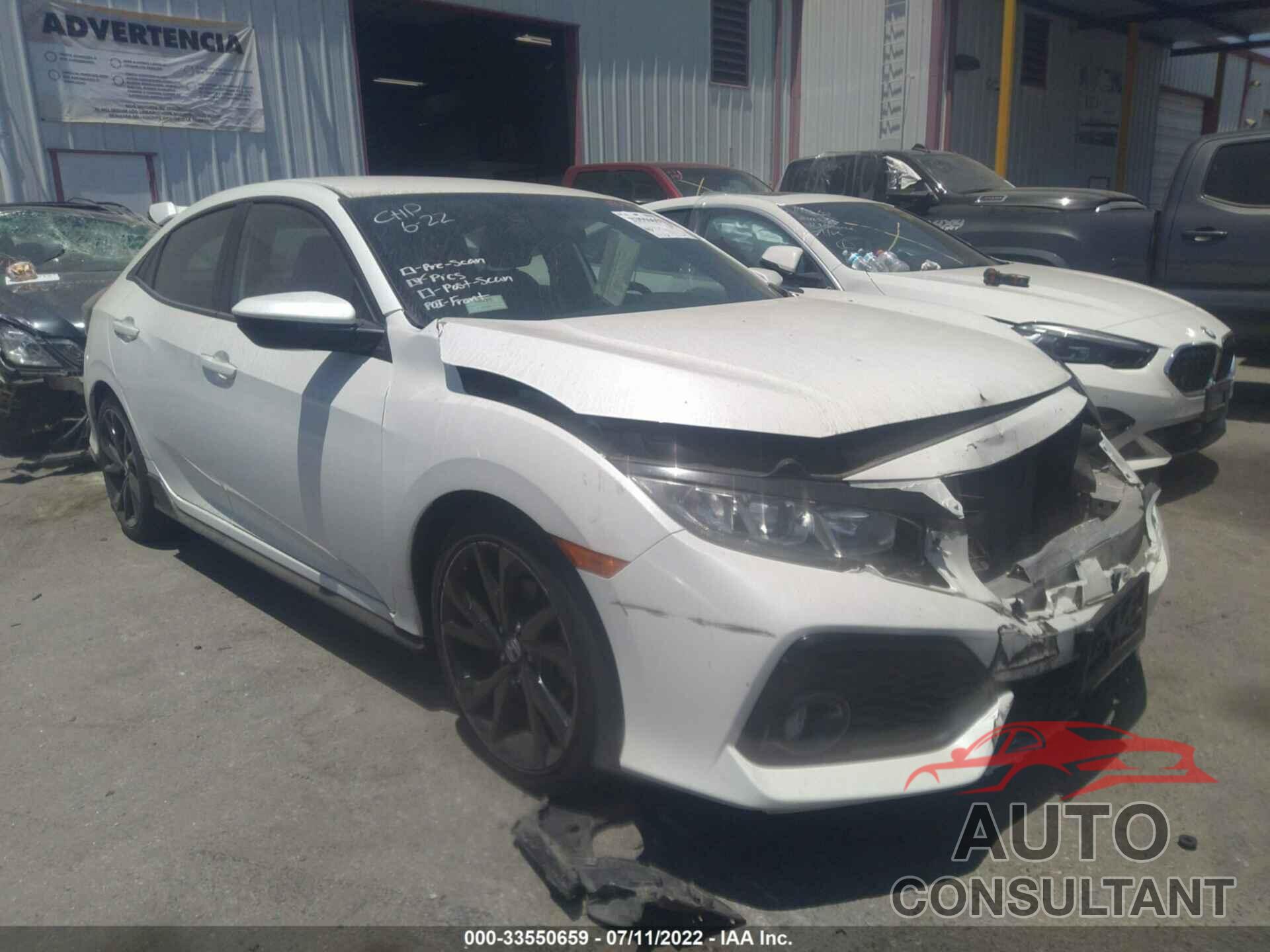 HONDA CIVIC HATCHBACK 2017 - SHHFK7H43HU419119