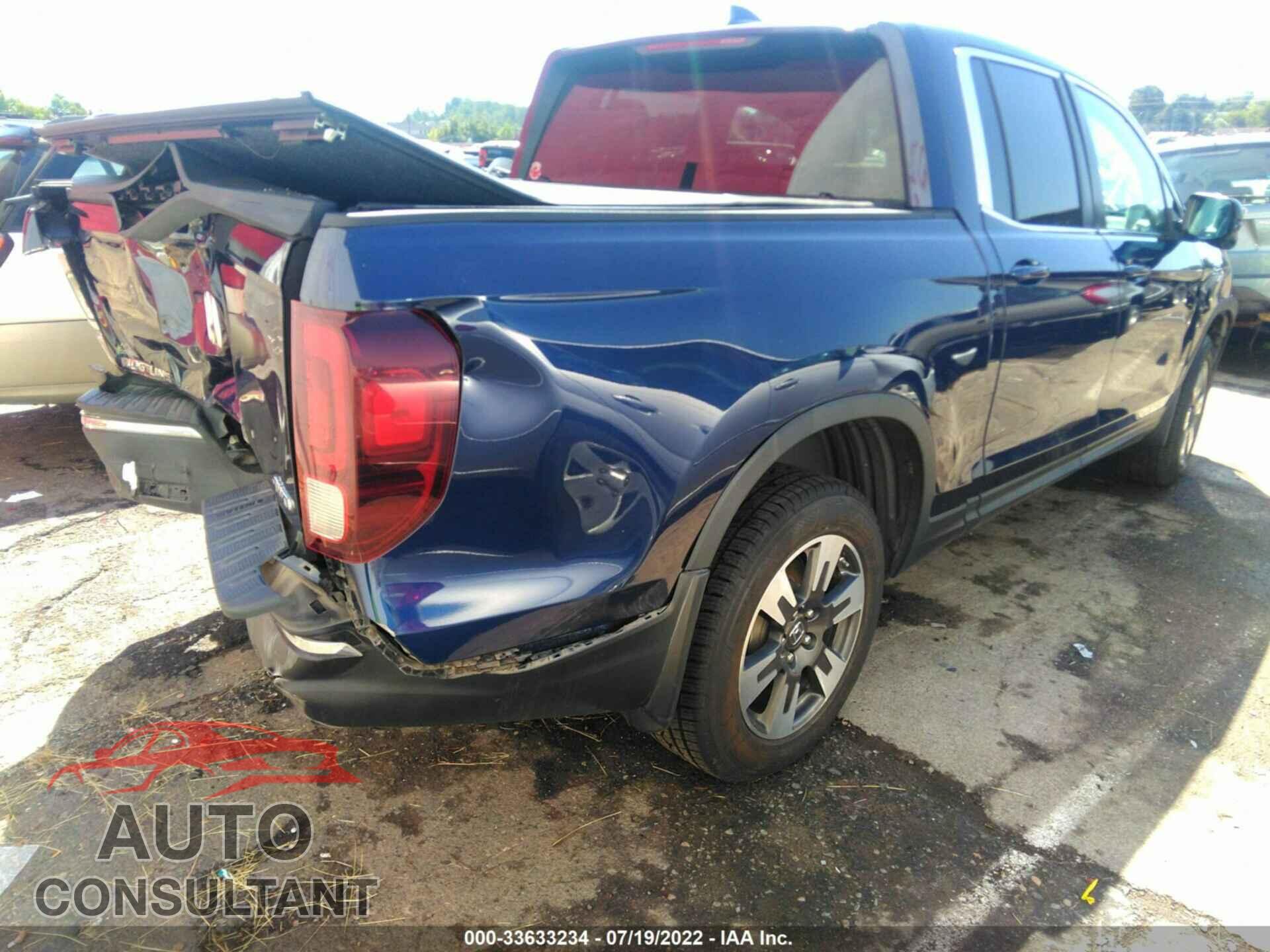 HONDA RIDGELINE 2017 - 5FPYK3F69HB002022
