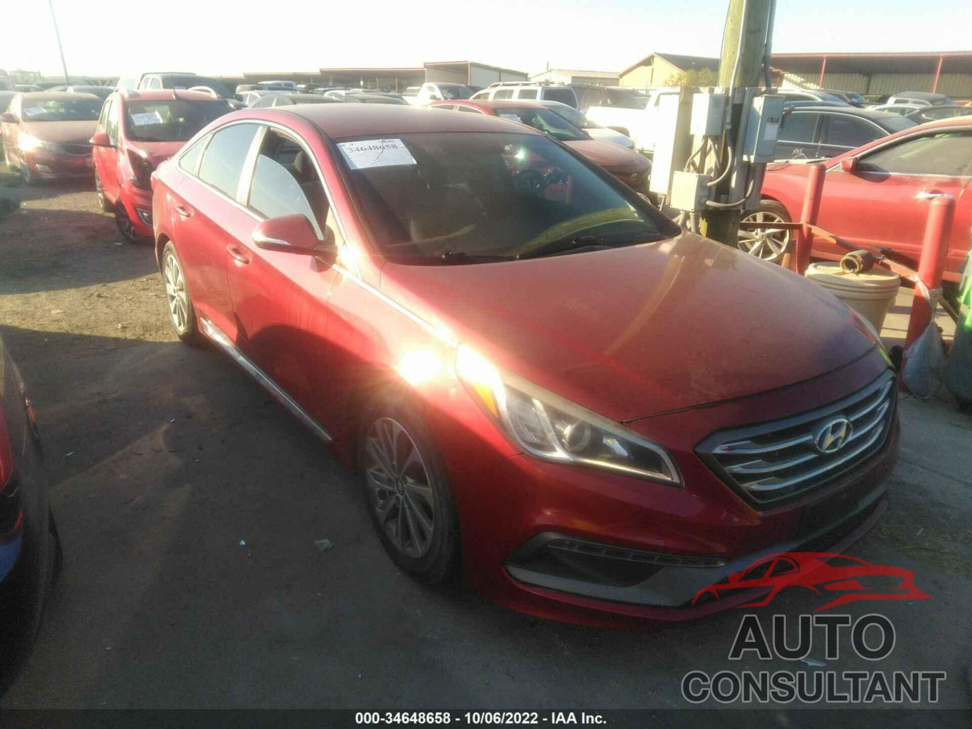 HYUNDAI SONATA 2016 - 5NPE34AFXGH326473