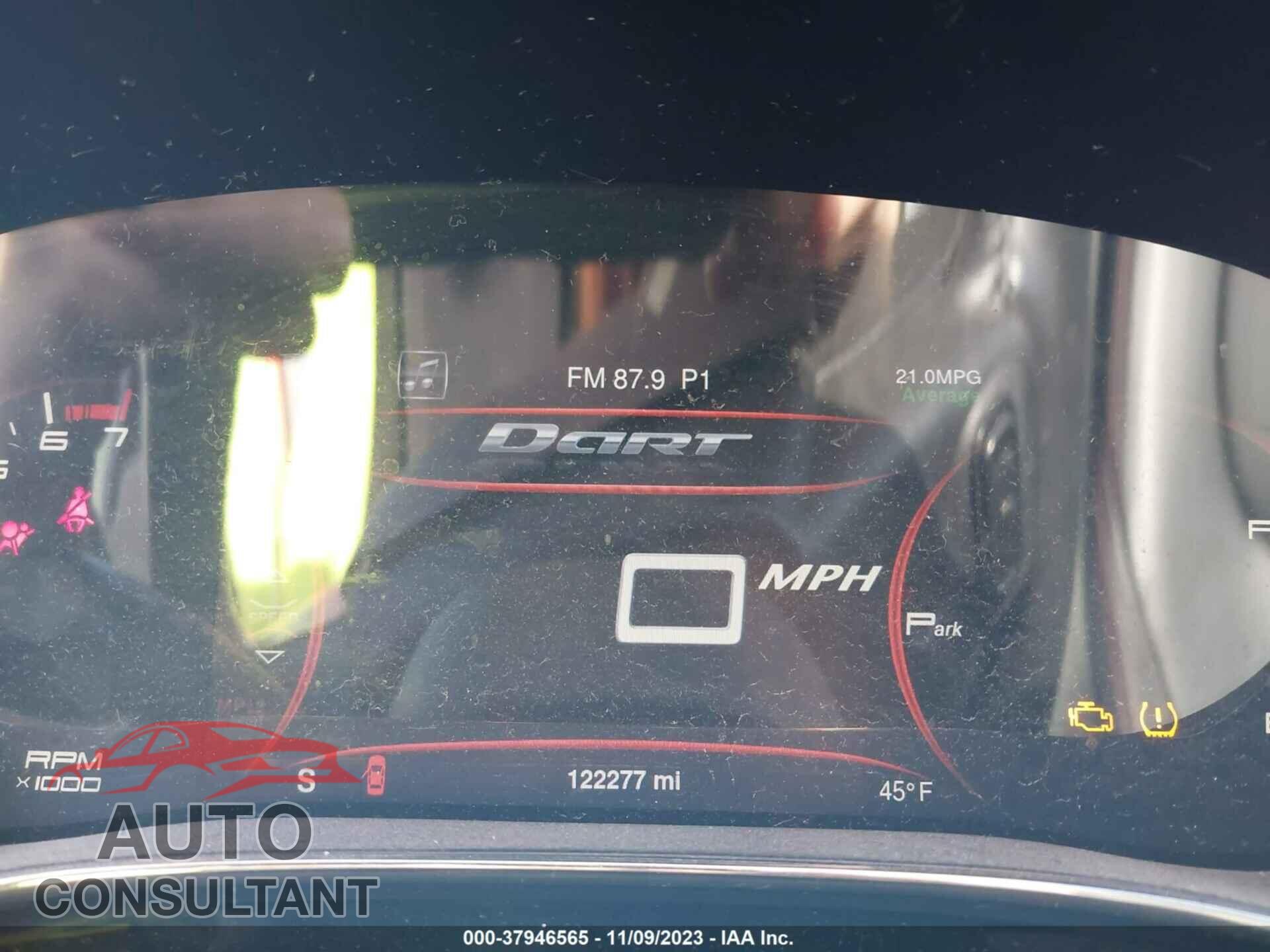 DODGE DART 2016 - 1C3CDFEBXGD539098