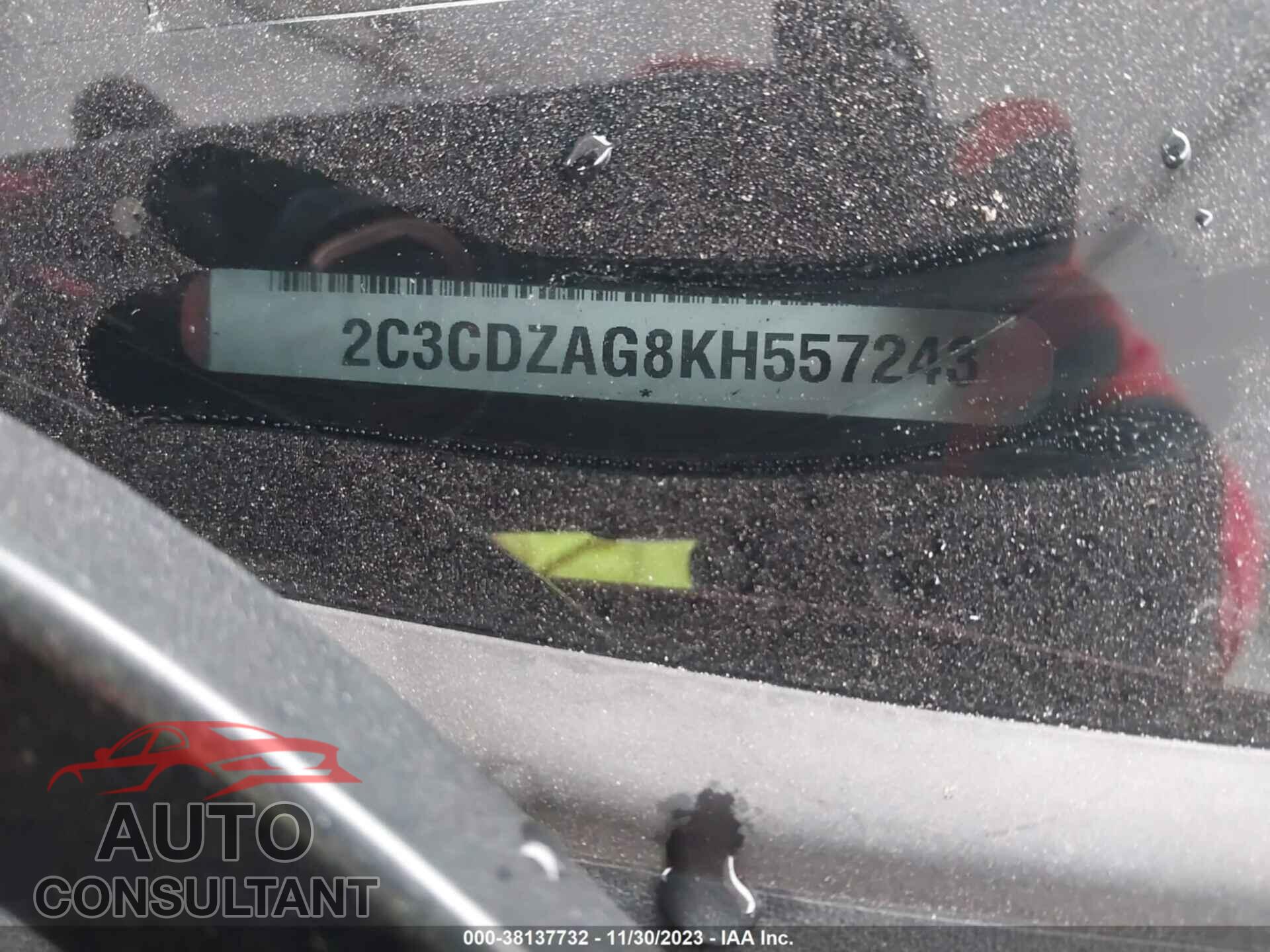 DODGE CHALLENGER 2019 - 2C3CDZAG8KH557243