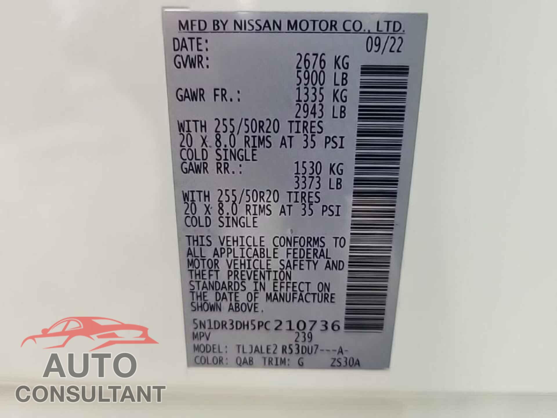 NISSAN PATHFINDER 2023 - 5N1DR3DH5PC210736