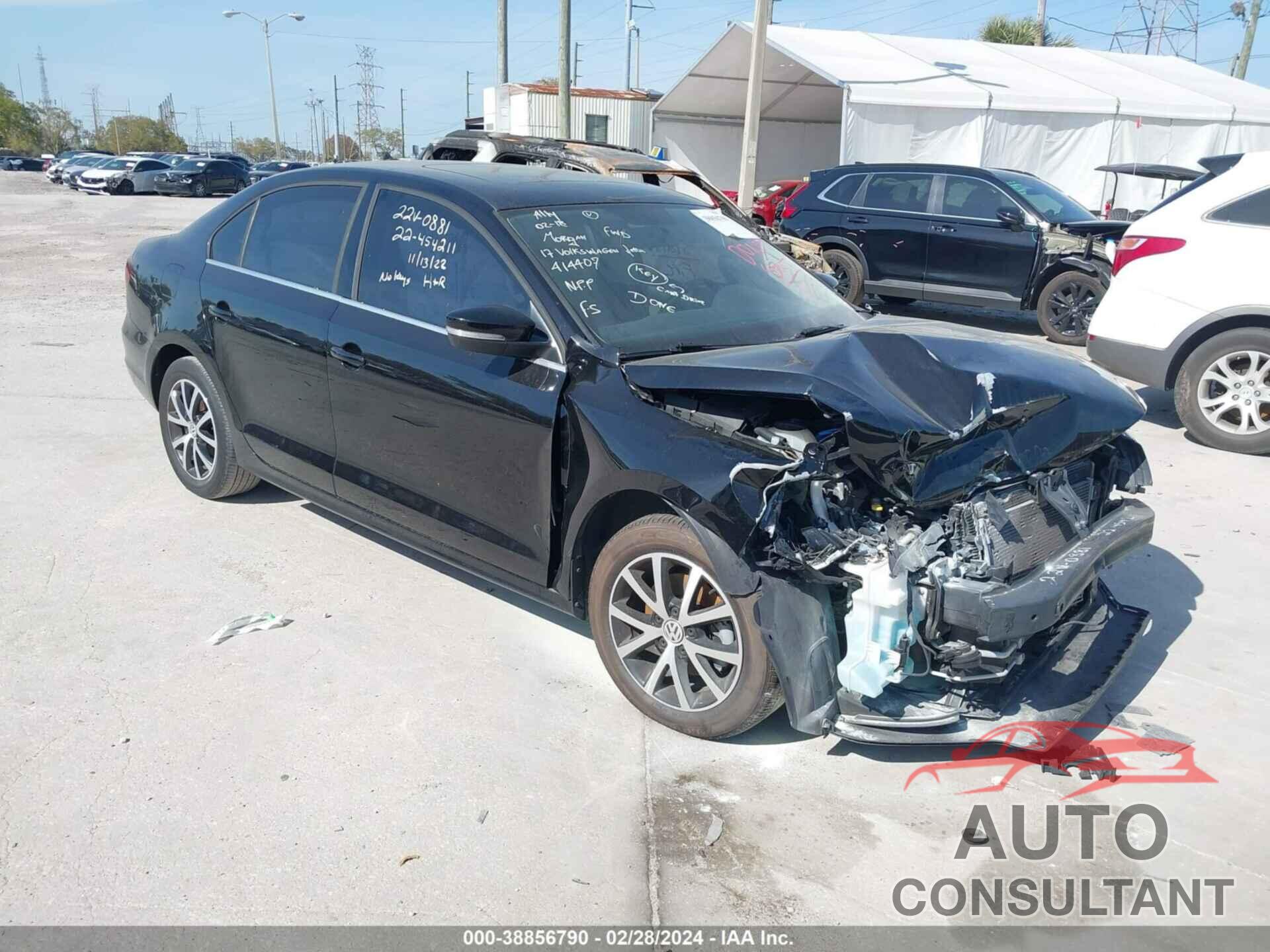 VOLKSWAGEN JETTA 2017 - 3VWDB7AJ3HM414407