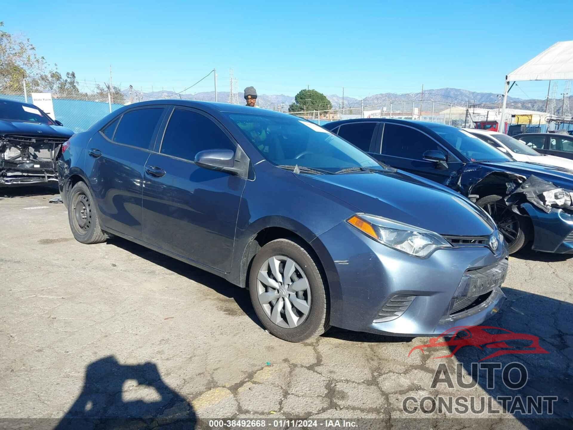 TOYOTA COROLLA 2016 - 5YFBURHE8GP498756