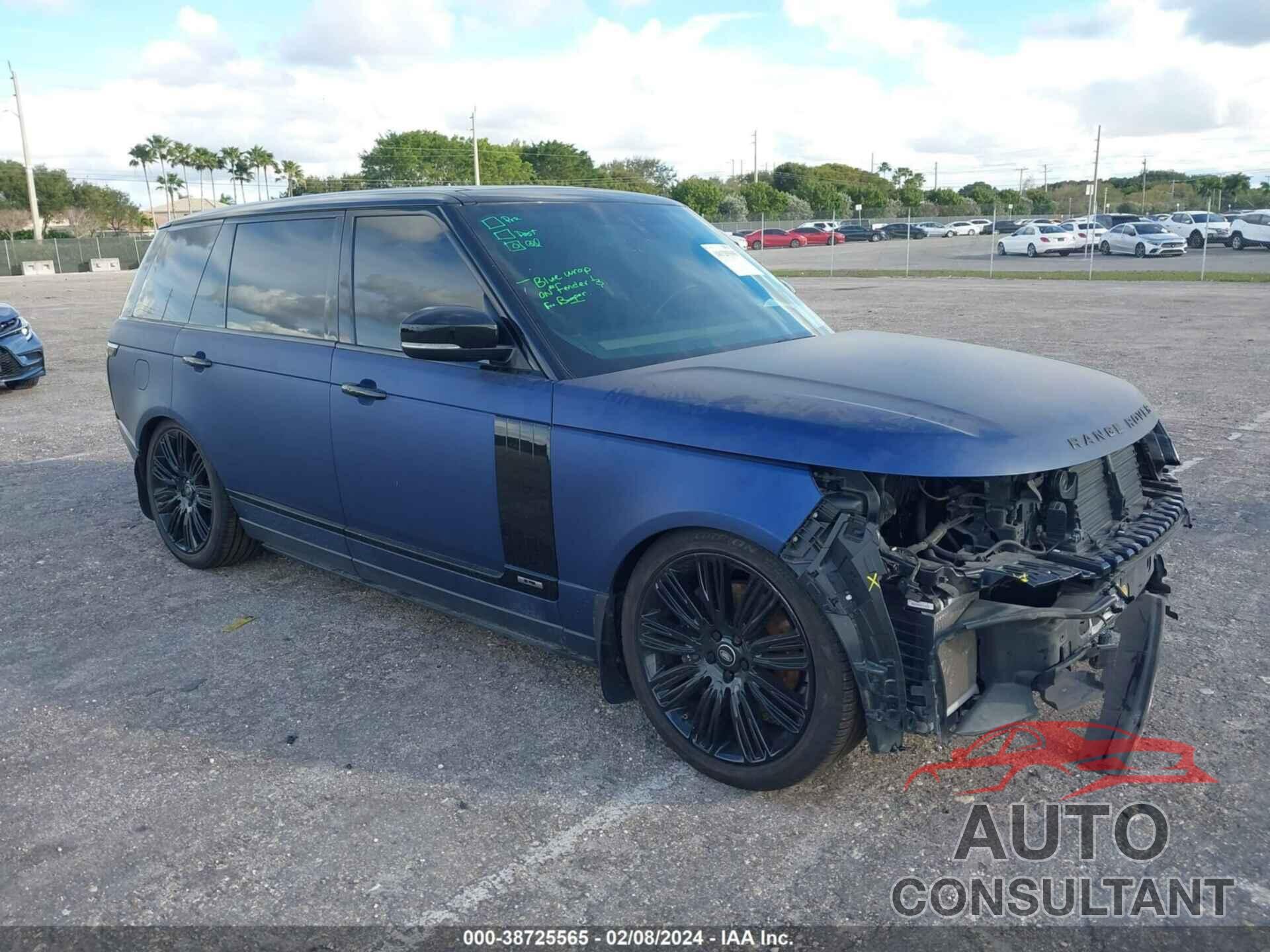 LAND ROVER RANGE ROVER 2020 - SALGS5SE2LA583421