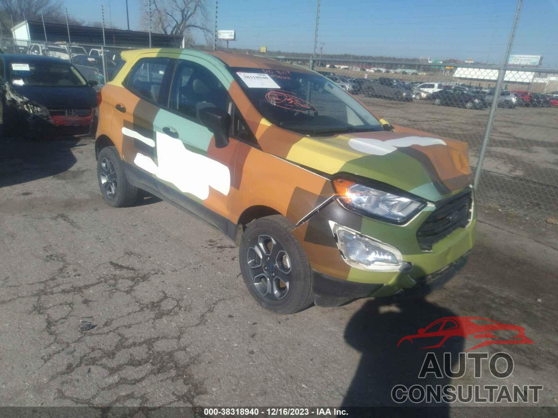 FORD ECOSPORT 2022 - MAJ6S3FL8NC466780