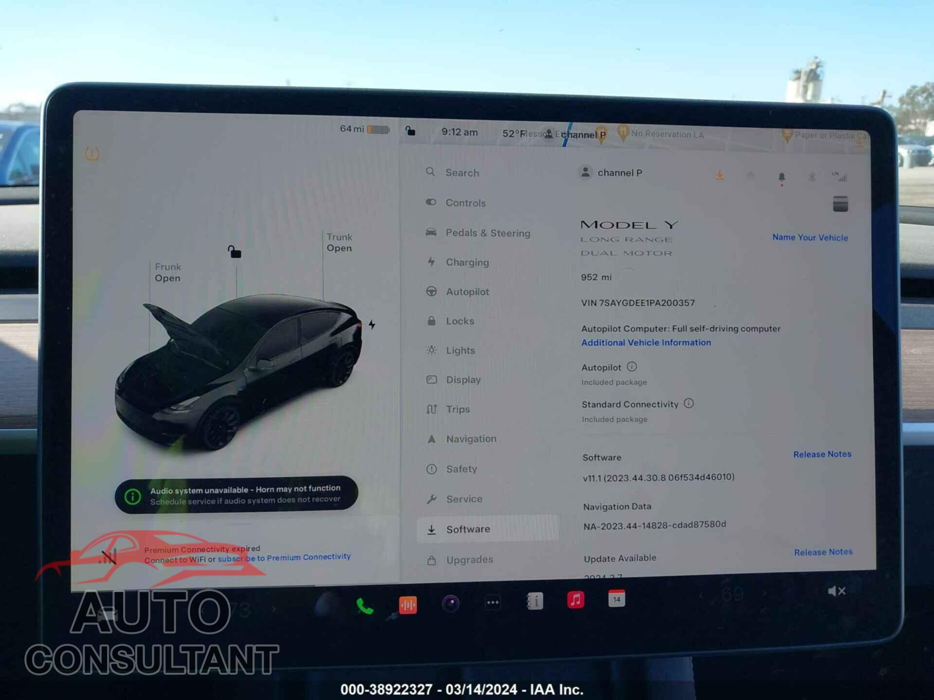 TESLA MODEL Y 2023 - 7SAYGDEE1PA200357