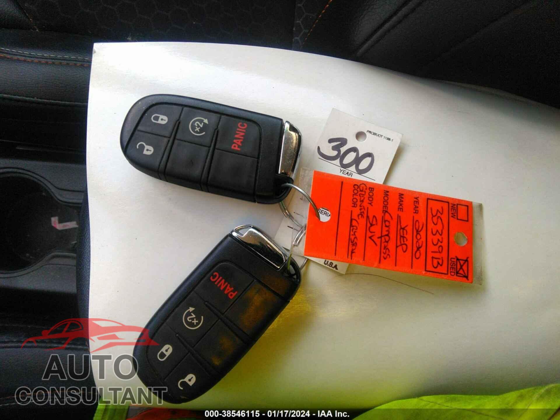 JEEP COMPASS 2020 - 3C4NJDBB9LT240583